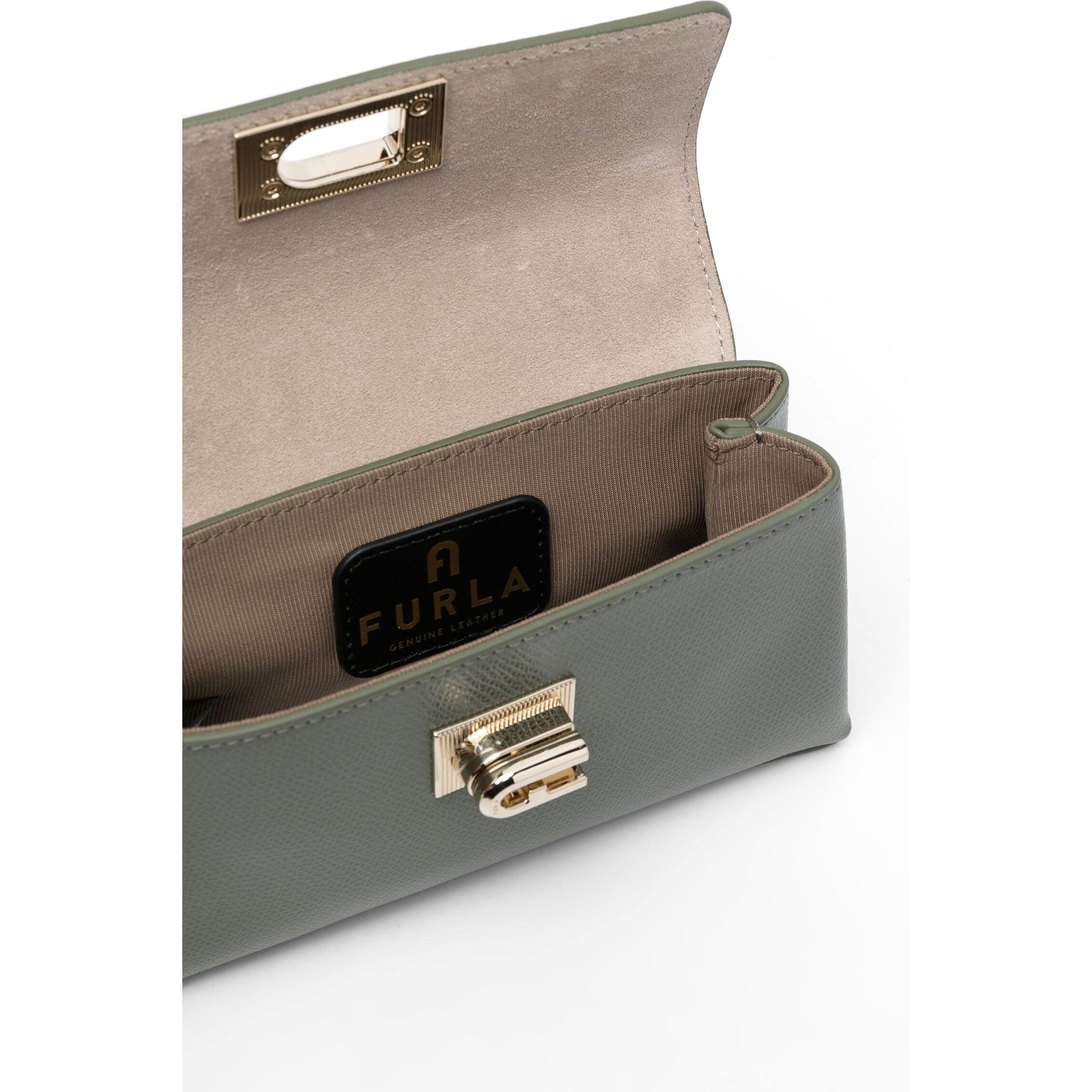FURLA Rankinė per petį moterims, Žalia, Furla 1927 mini crossbody 4