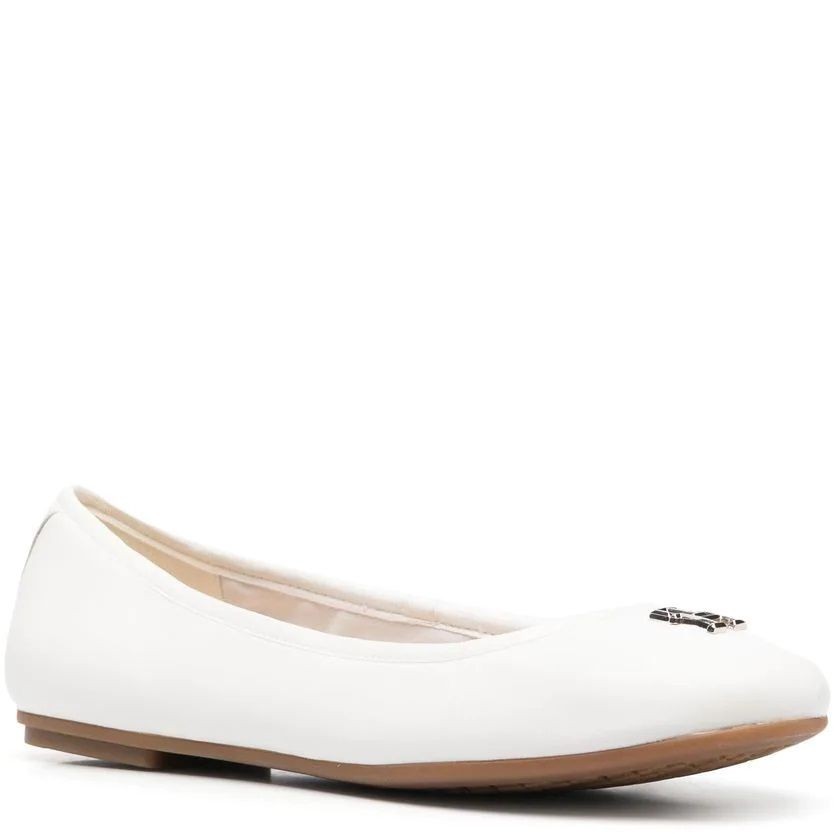 TOMMY HILFIGER Balerinos moterims, Balta, Round ballerina 2