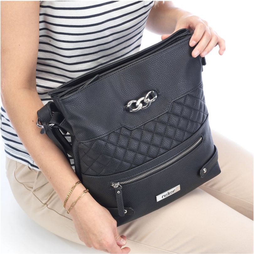 RIEKER Rankinė, moterims, Juoda, Handbag 3