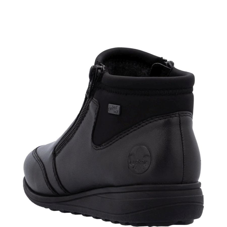 RIEKER Aulinukai moterims, Juoda, Booties 3