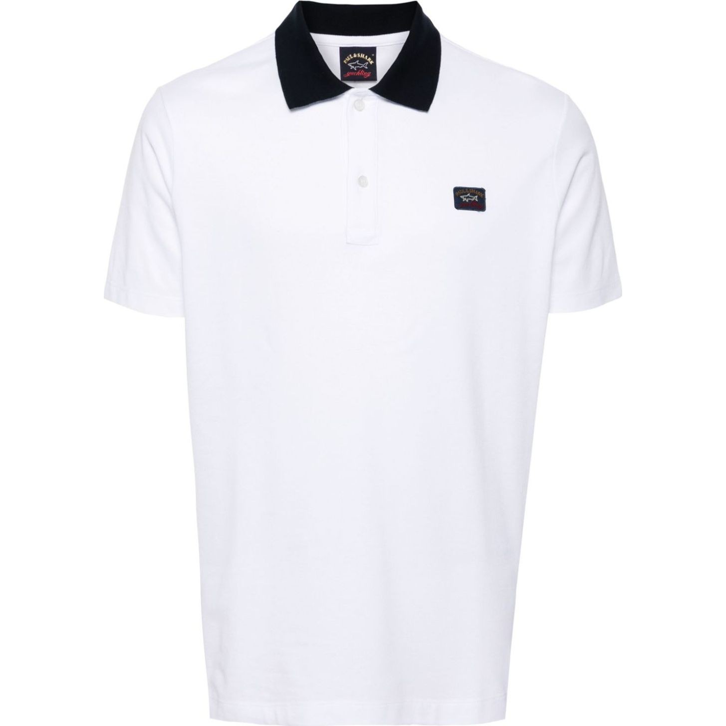 PAUL&SHARK Polo marškiniai trumpos rank. vyrams, Balta, men's knitted poloshirt