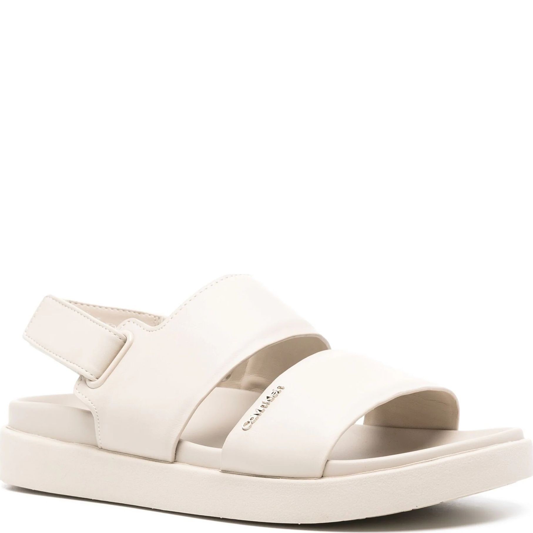 CALVIN KLEIN Basutės moterims, Smėlio, Flat sandal 1