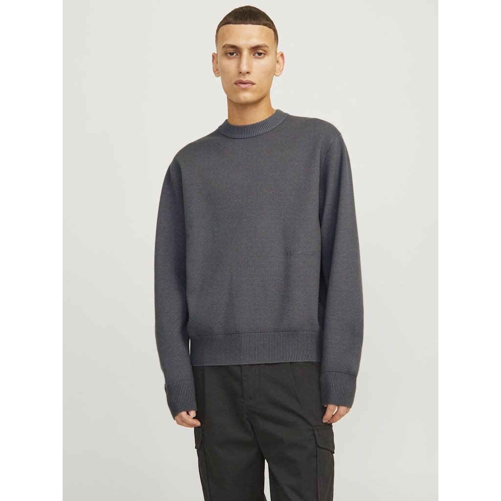 JACK & JONES Megztinis vyrams, Pilka, Vester bro knit crew neck 2