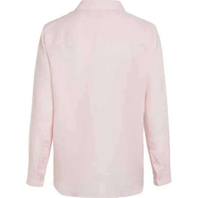 TOMMY HILFIGER Marškiniai ilgomis rankovėmis moterims, Rožinė, Linen relaxed shirt ls 2