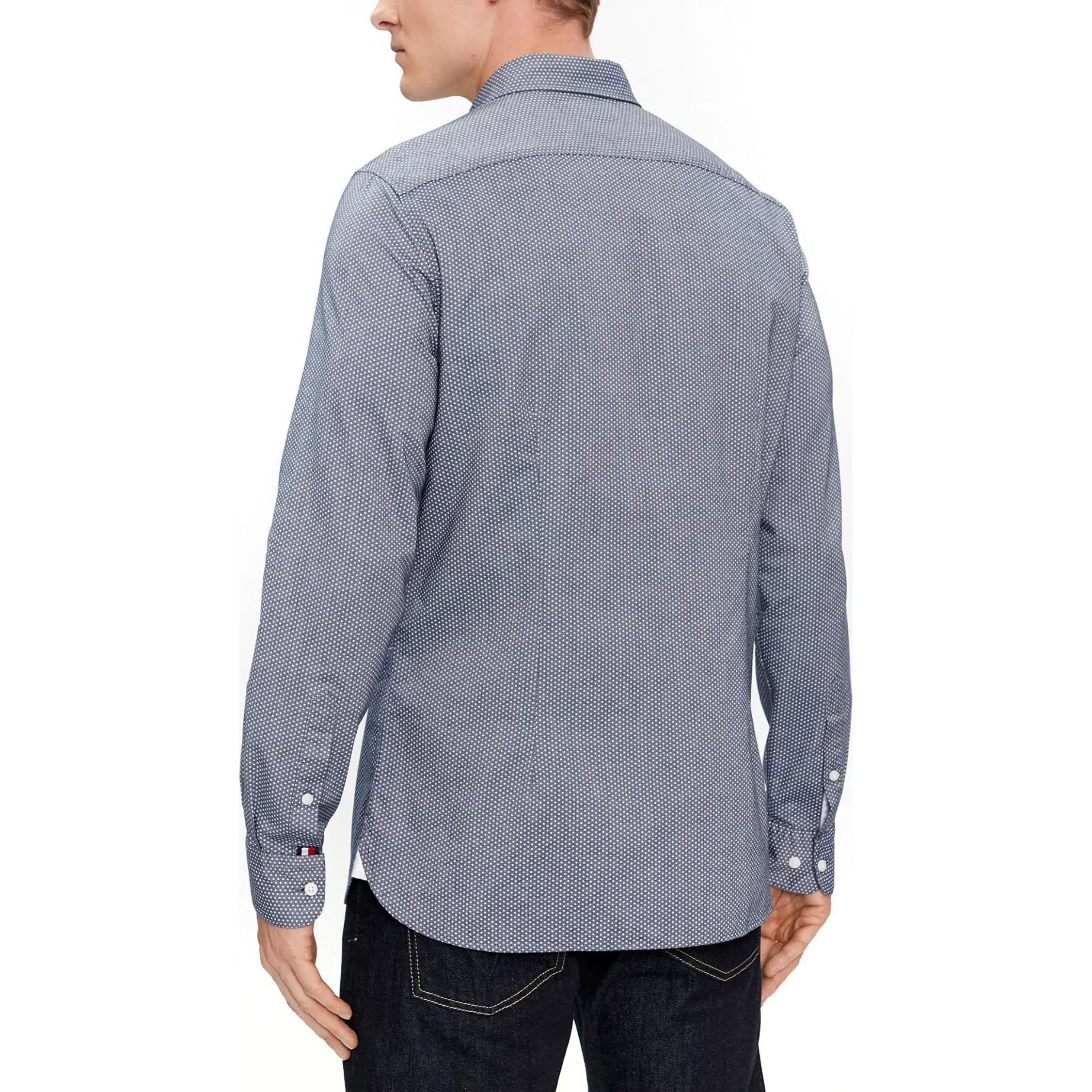 TOMMY HILFIGER Marškiniai ilgomis rankovėmis vyrams, Mėlyna, Oxford polka dot prt sf shirt 2