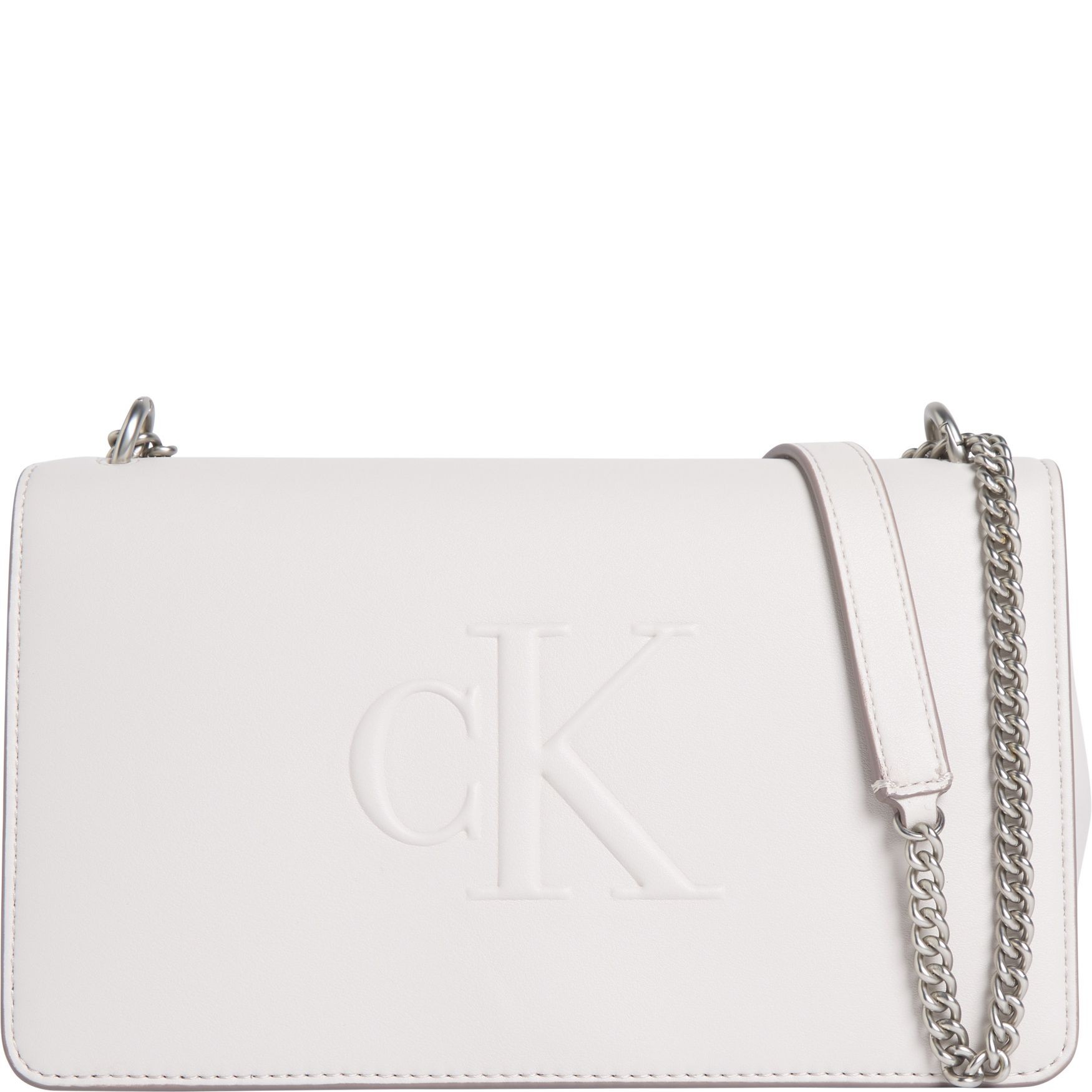 CALVIN KLEIN JEANS Rankinė per petį moterims, Smėlio, Sculpted flap crossover 1