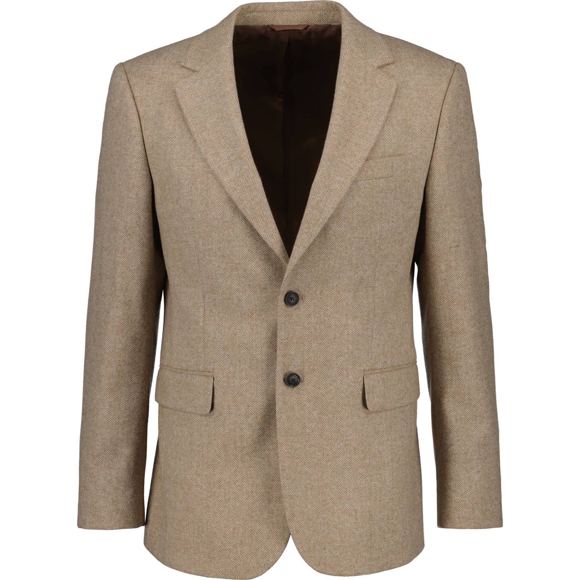 GANT Švarkas vyrams, Ruda, Slim herringbone suit blazer 1