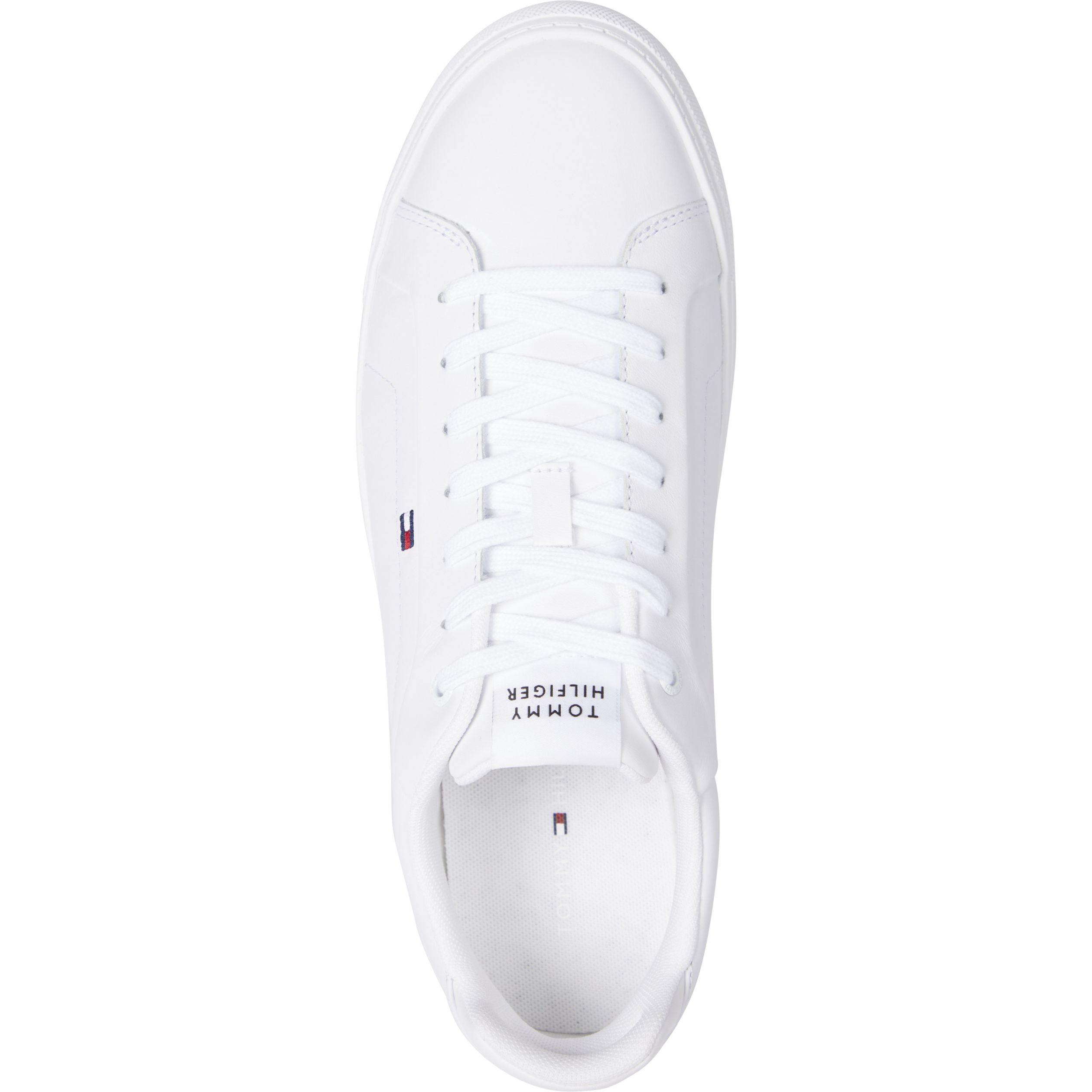 TOMMY HILFIGER Laisvalaikio bateliai vyrams, Balta, Icon court flag sneaker 3