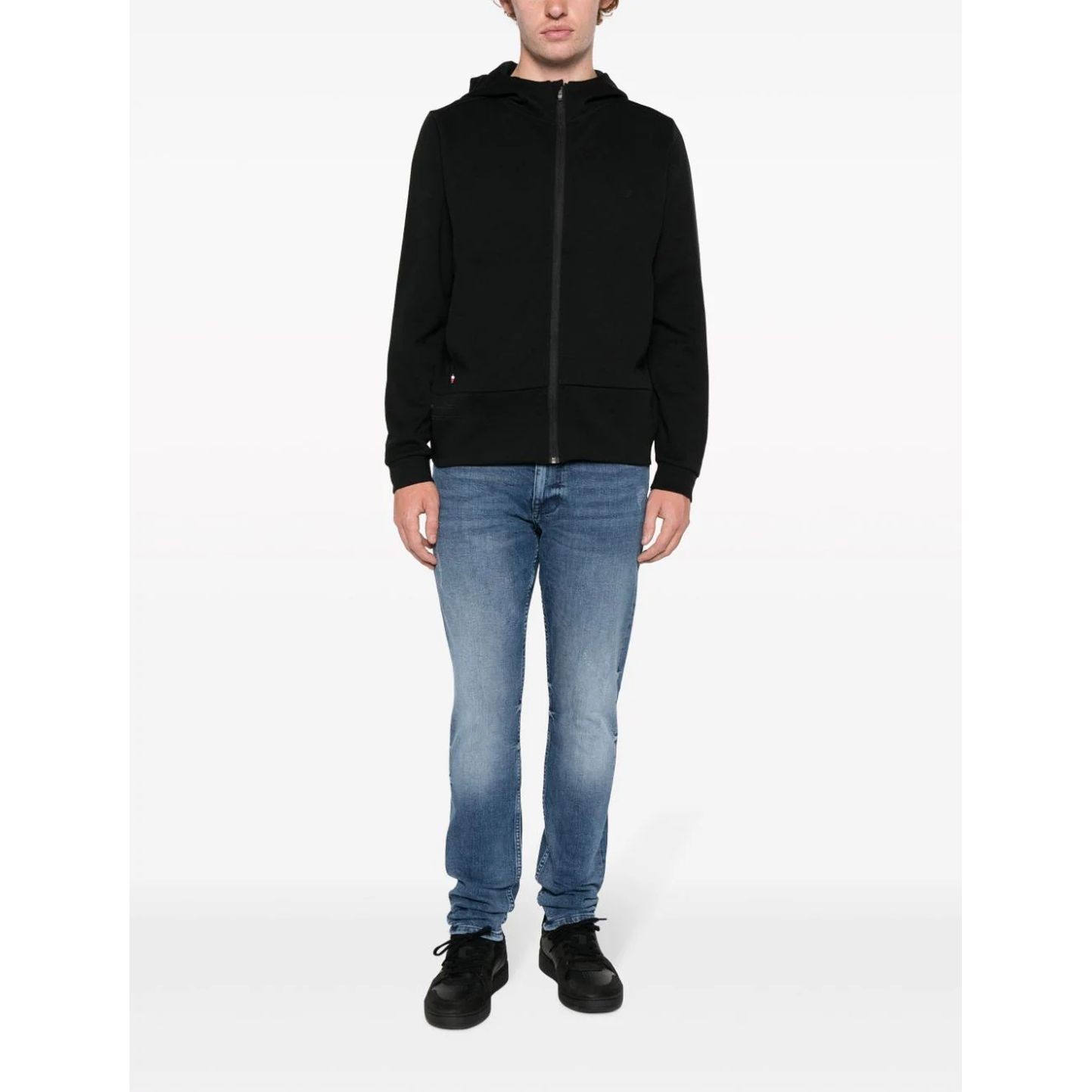 TOMMY HILFIGER Džemperis vyrams, Juoda, Best essentials fz hoody 2