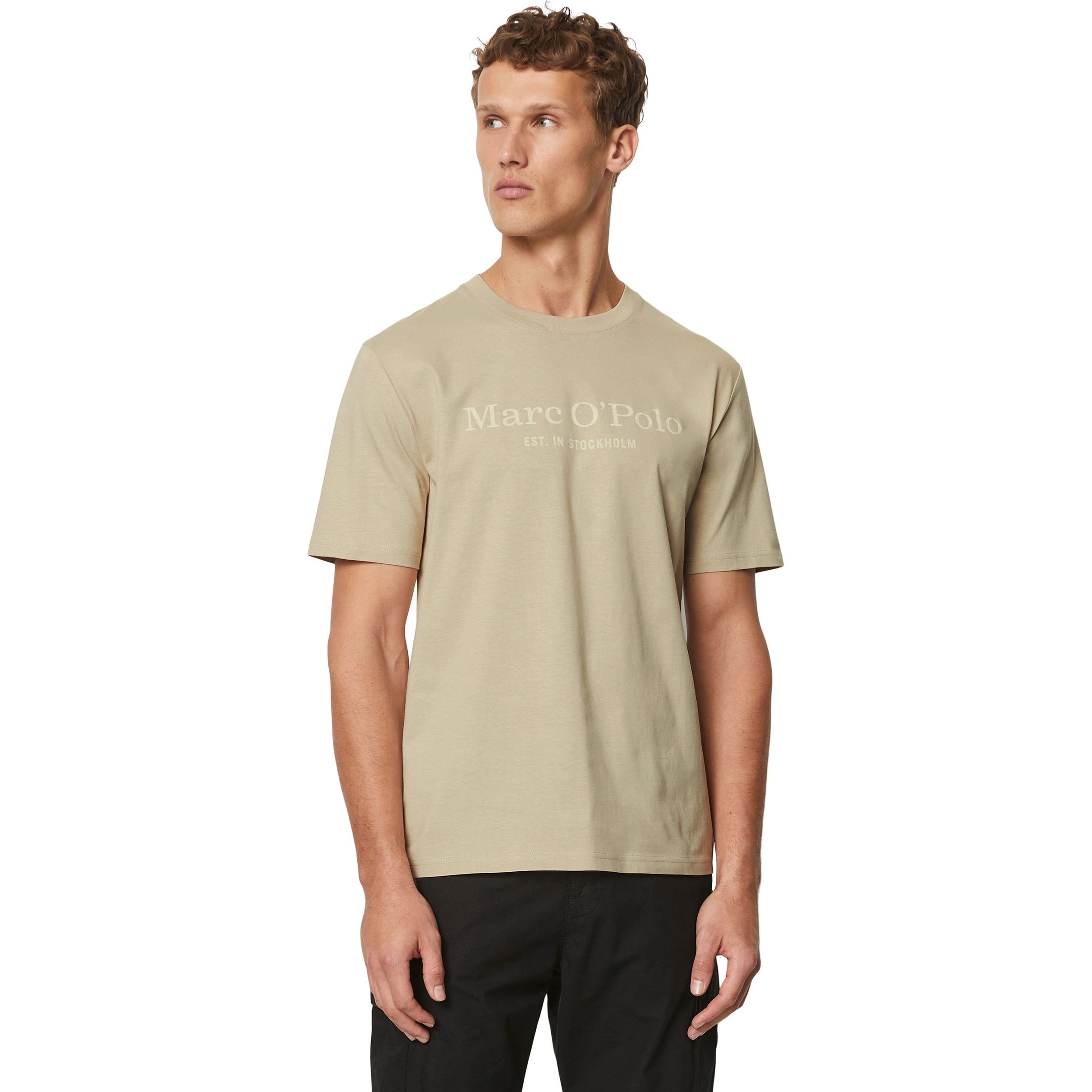 MARC O'POLO Marškinėliai vyrams, Smėlio 2