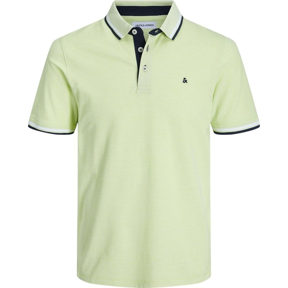 JACK & JONES Polo marškiniai ilgos rank. vyrams, Geltona, Jjepaulos polo long 1