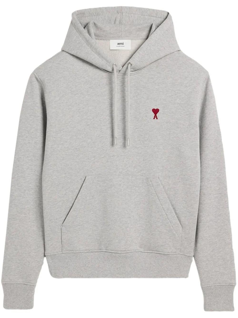 AMI PARIS Džemperis vyrams, Pilka, Ami de coeur hoodie