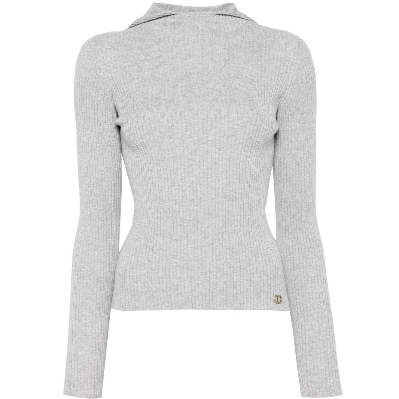 TWINSET Džemperis moterims, Pilka, Viscose jumper