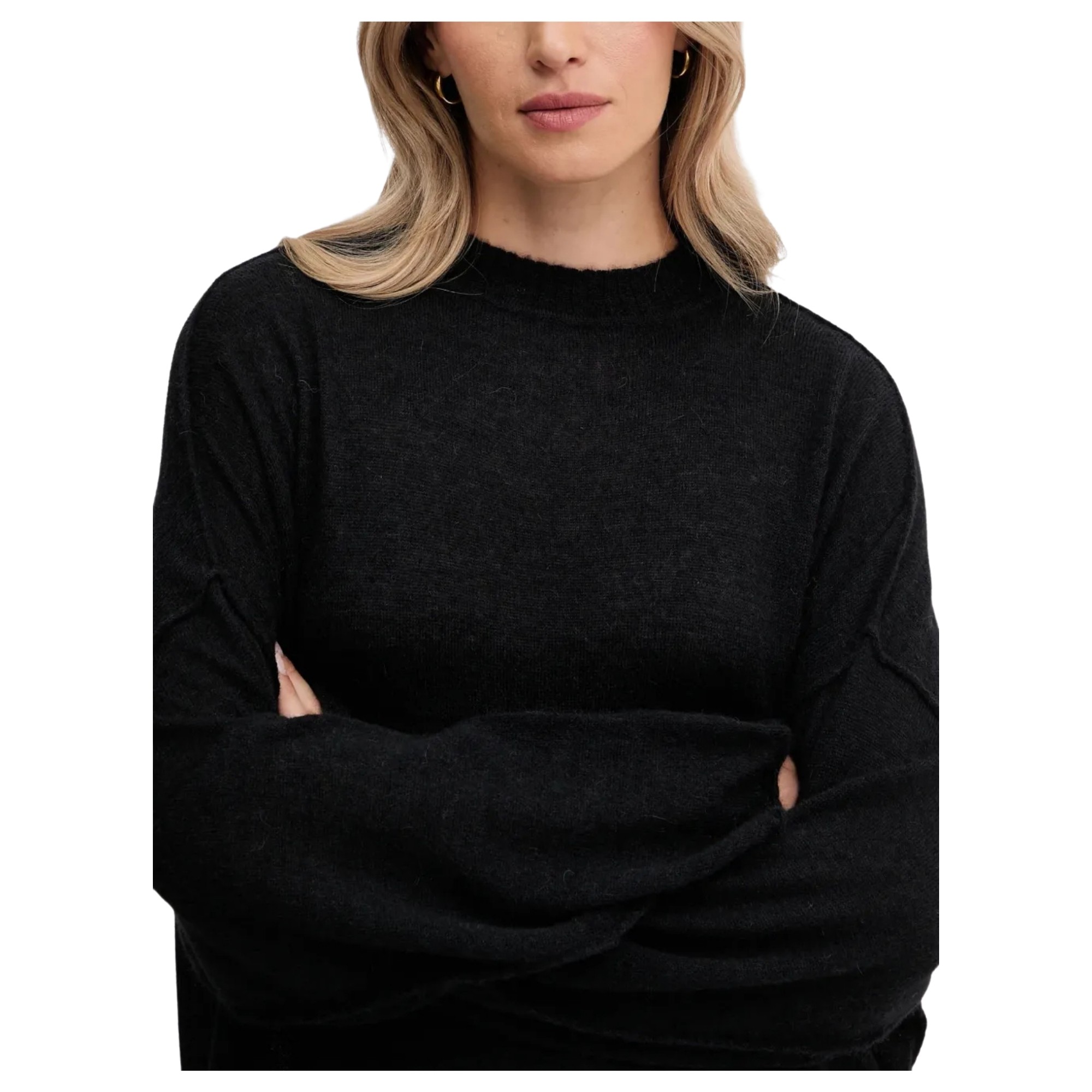 PINKO Megztinis moterims, Juoda, Marshall sweater 3