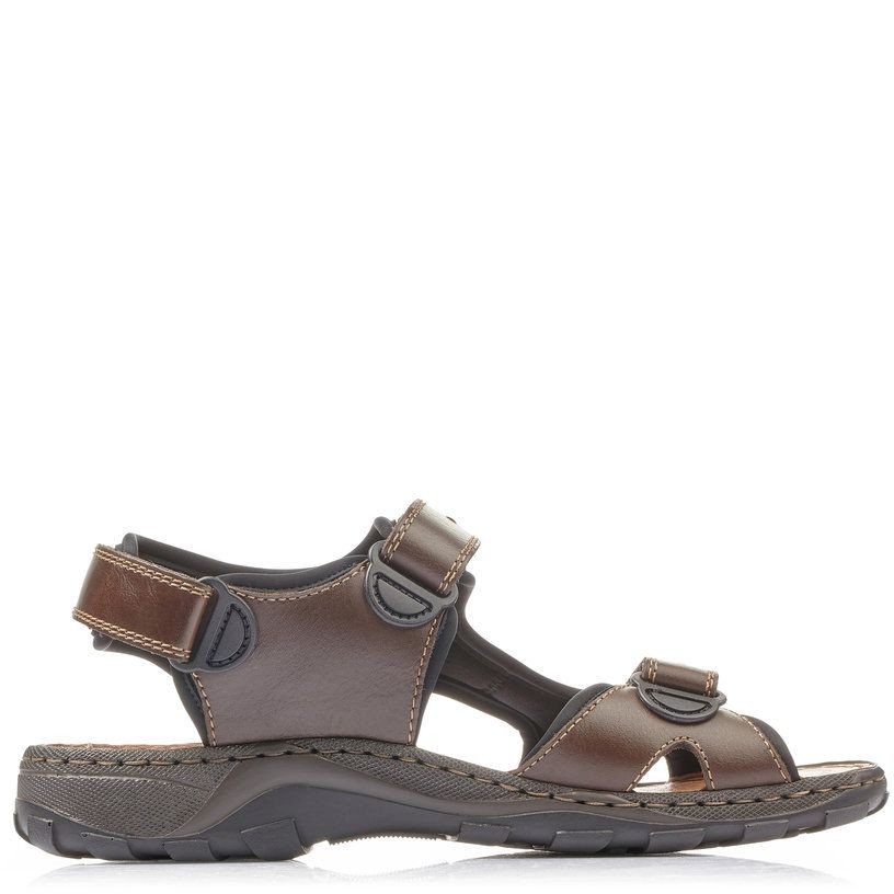RIEKER Basutės vyrams, Ruda, SANDALS 3