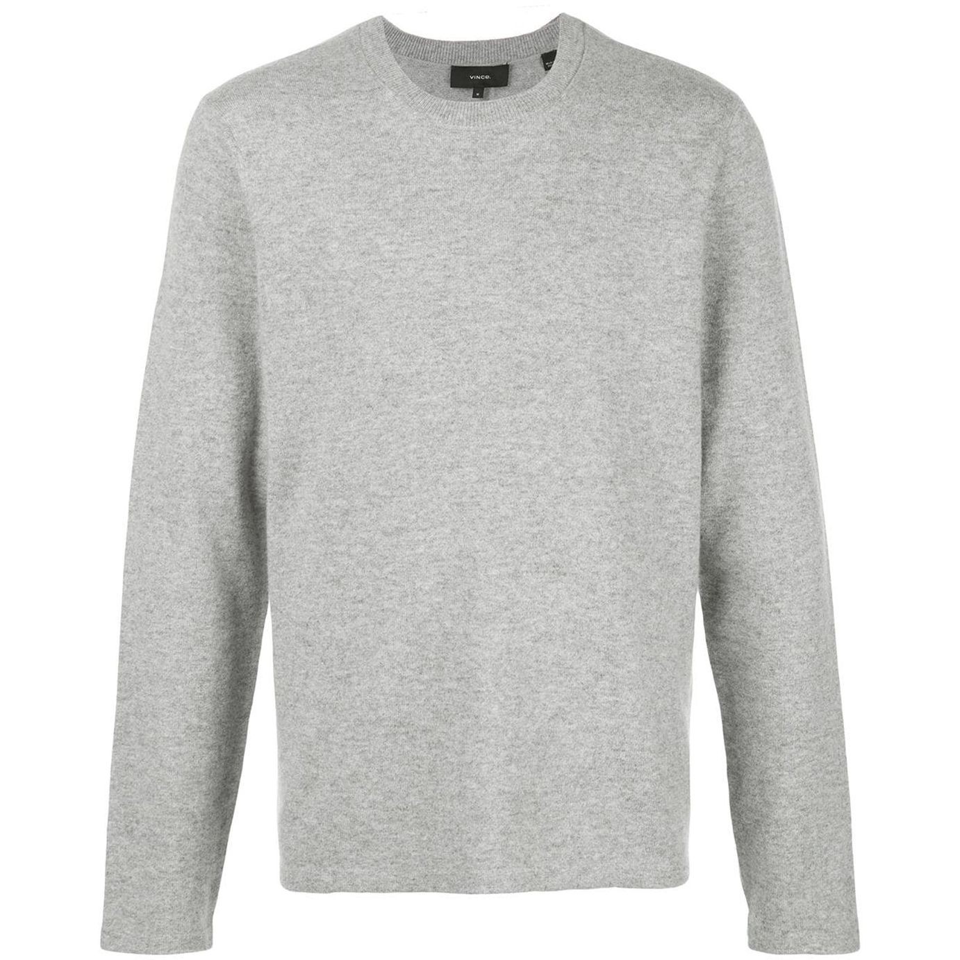 VINCE Marškinėliai ilgom. rankovėmis vyrams, Pilka, Crew neck t-shirt 1