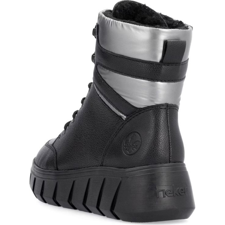 RIEKER Aulinukai moterims, Juoda, Ladies mid height boots 6