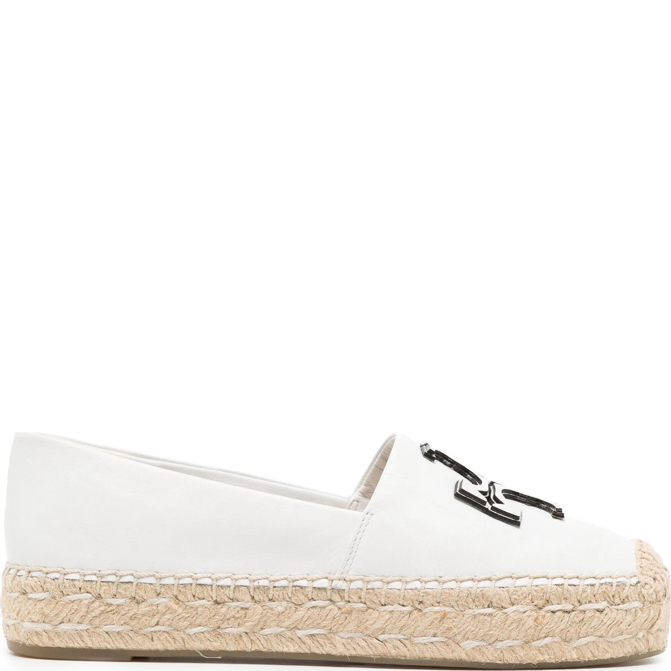 TORY BURCH Espadrilės moterims, Balta, Ines platform espadrille 2