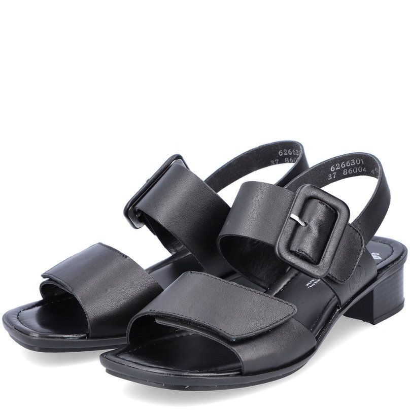 RIEKER Basutės moterims, Juoda, SANDALS 5