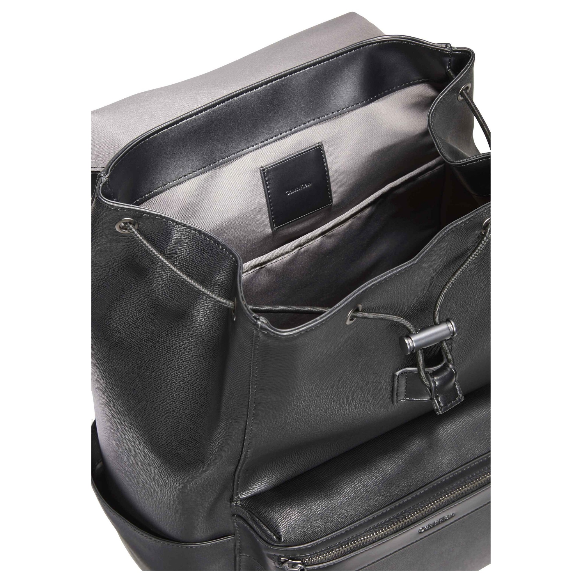 CALVIN KLEIN Kuprinė vyrams, Juoda, zip flap backpack 3