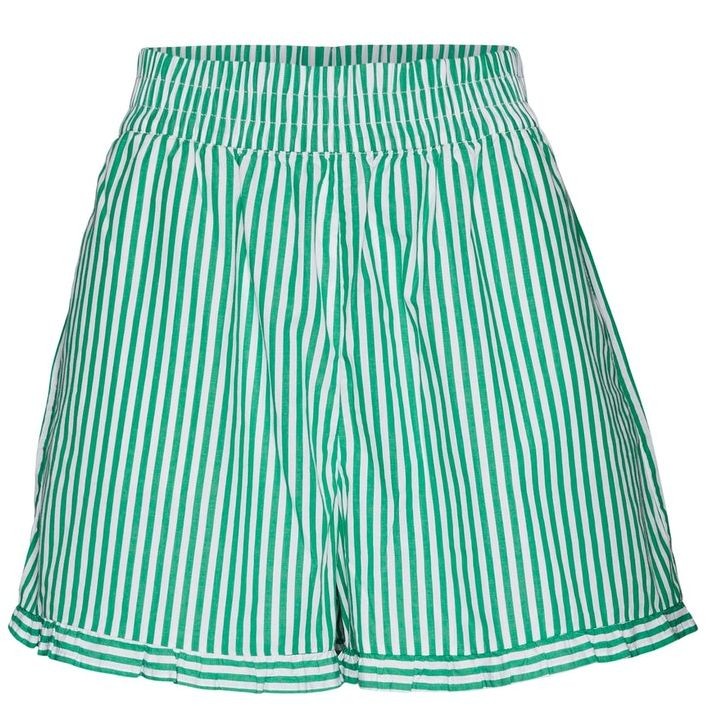 NOISY MAY Šortai moterims, Žalia, NMLISA HW RUFFLE SHOR