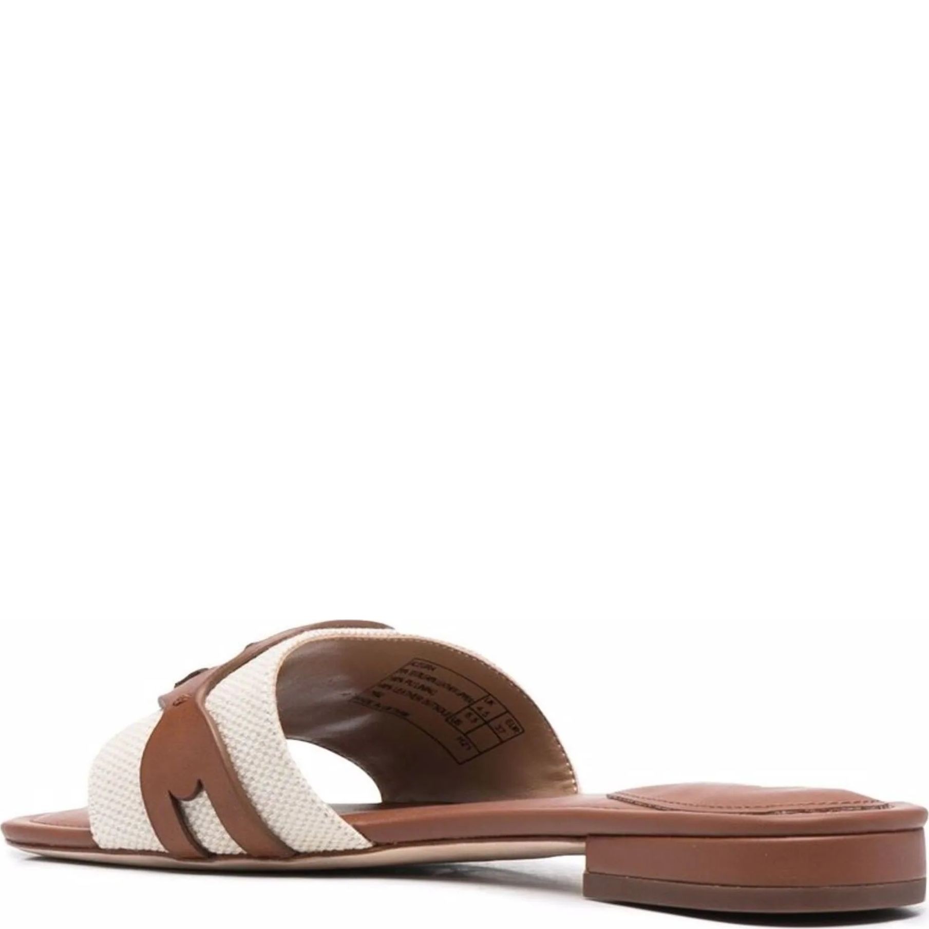 LAUREN RALPH LAUREN Basutės moterims, Smėlio, Alegra canvas slide sandals 3