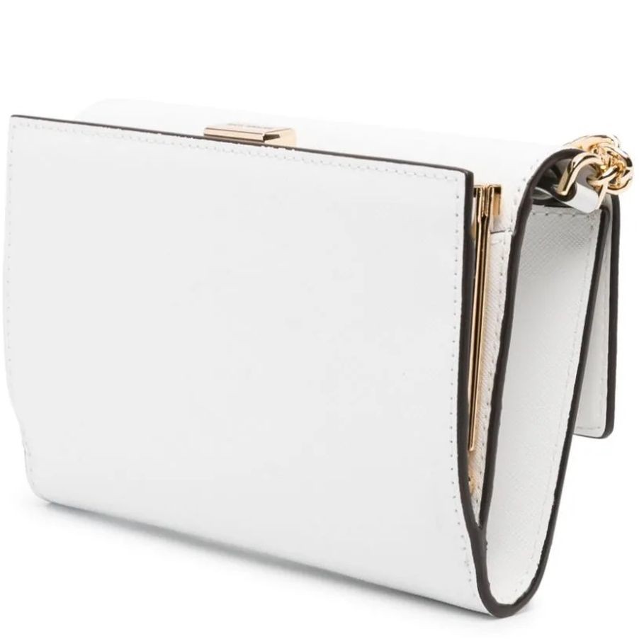 MICHAEL KORS Rankinė per petį moterims, Balta, Large frame coin wllt xbody 2