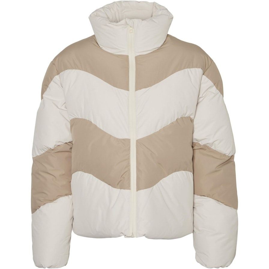 VERO MODA Striukė moterims, Sidabrinė, VMWAVE SHORT CONTRAS 1