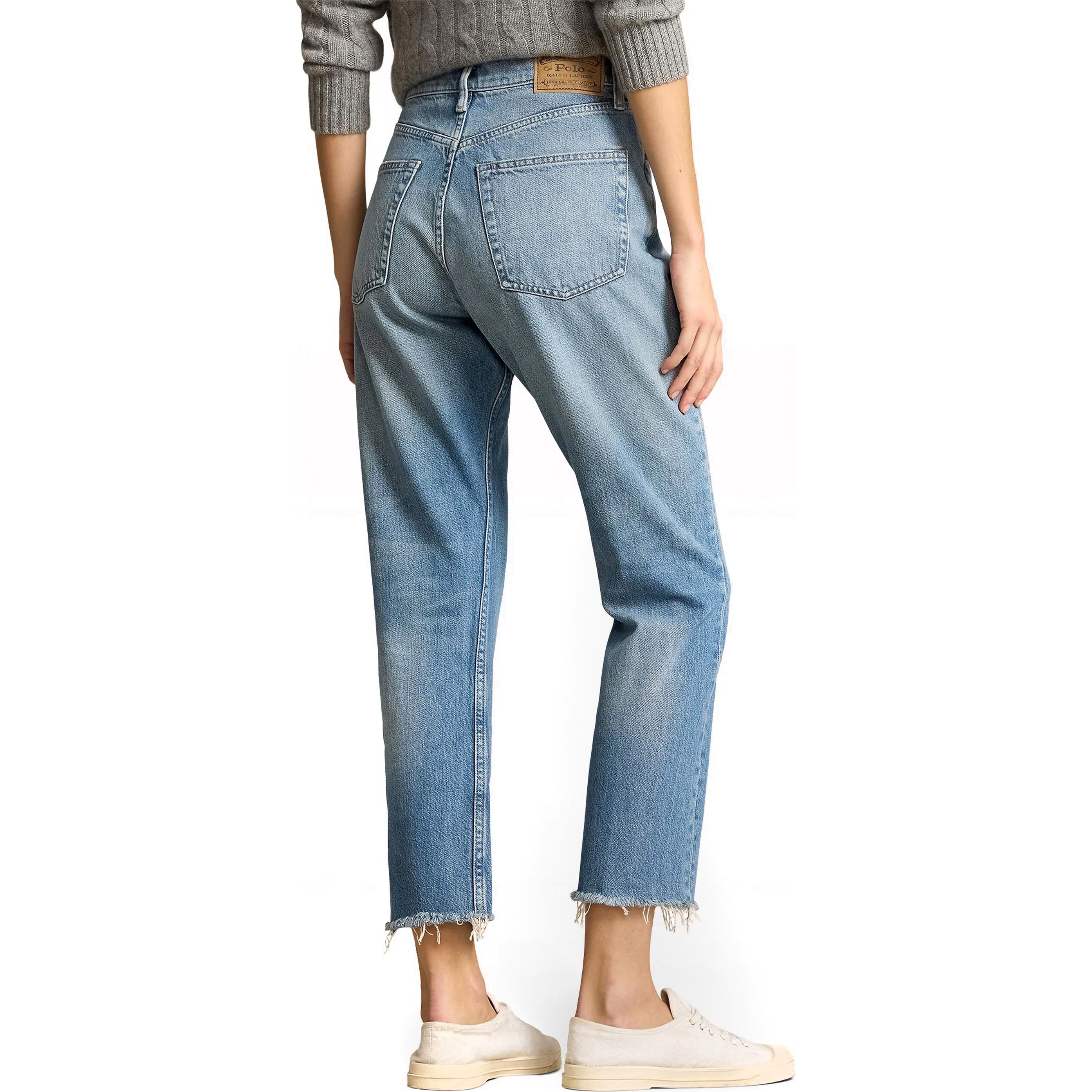 POLO RALPH LAUREN Tiesūs džinsai moterims, Mėlyna, Rigid straight 3