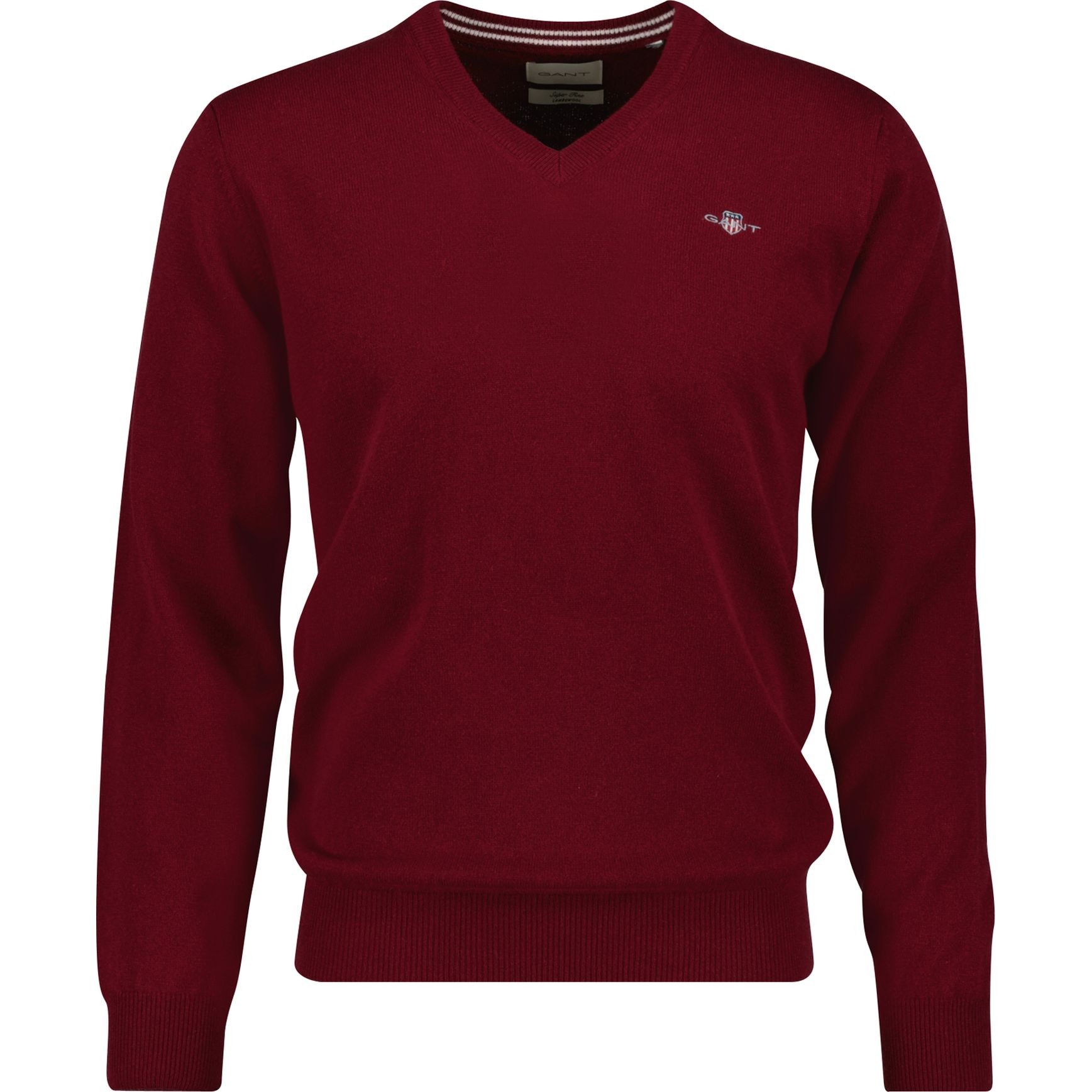 GANT Megztinis vyrams, Raudona, Superfine lambswool sweater 1