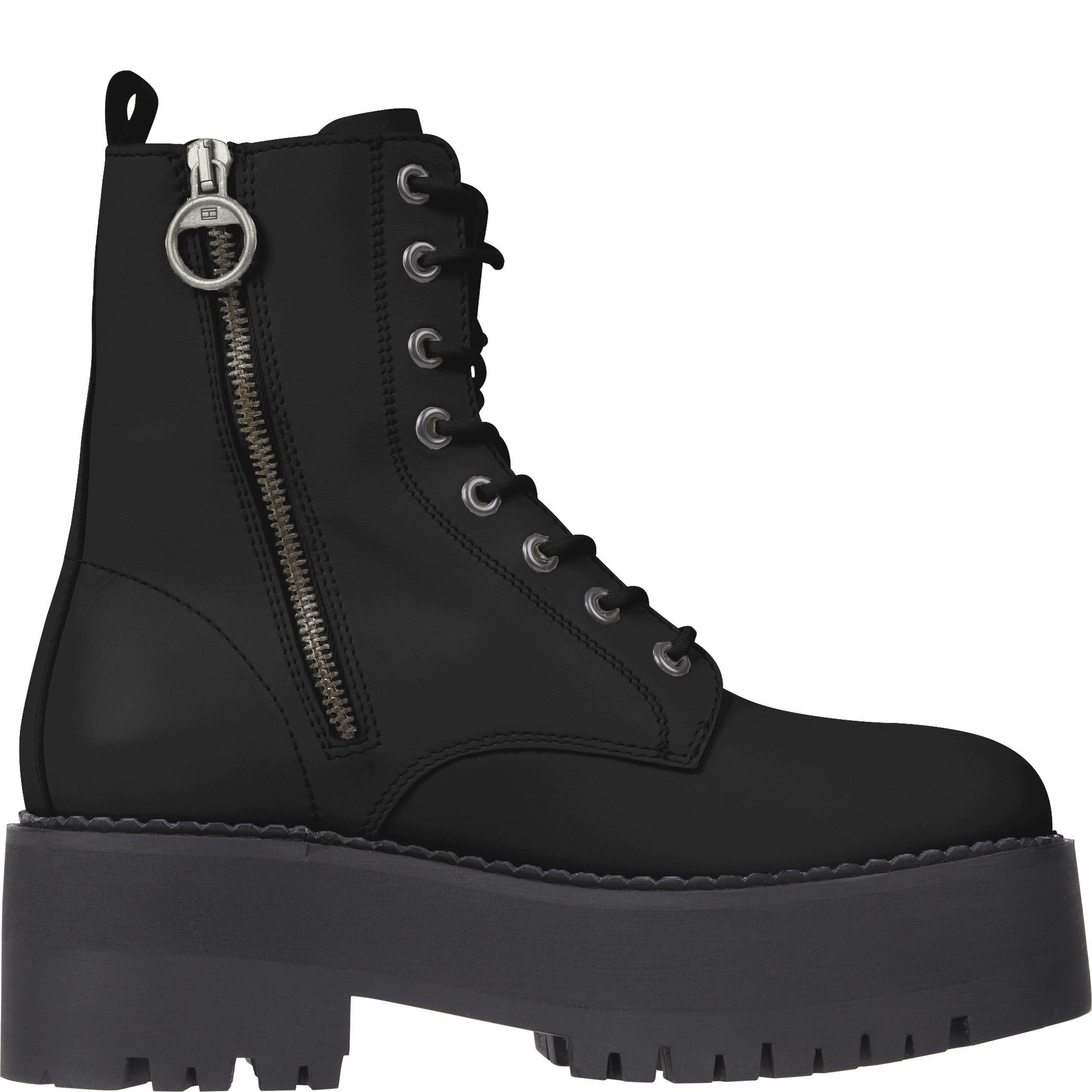 TOMMY JEANS Aulinukai moterims, Juoda, Boot zip up 5
