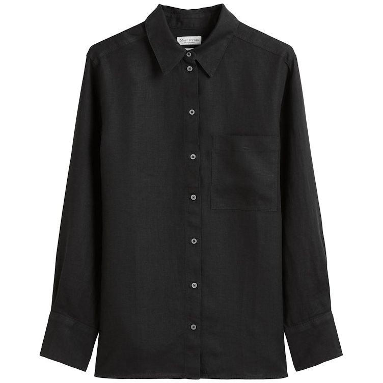 MARC O'POLO Marškiniai ilgomis rankovėmis moterims, Juoda, Shirts lon 503113542427 1