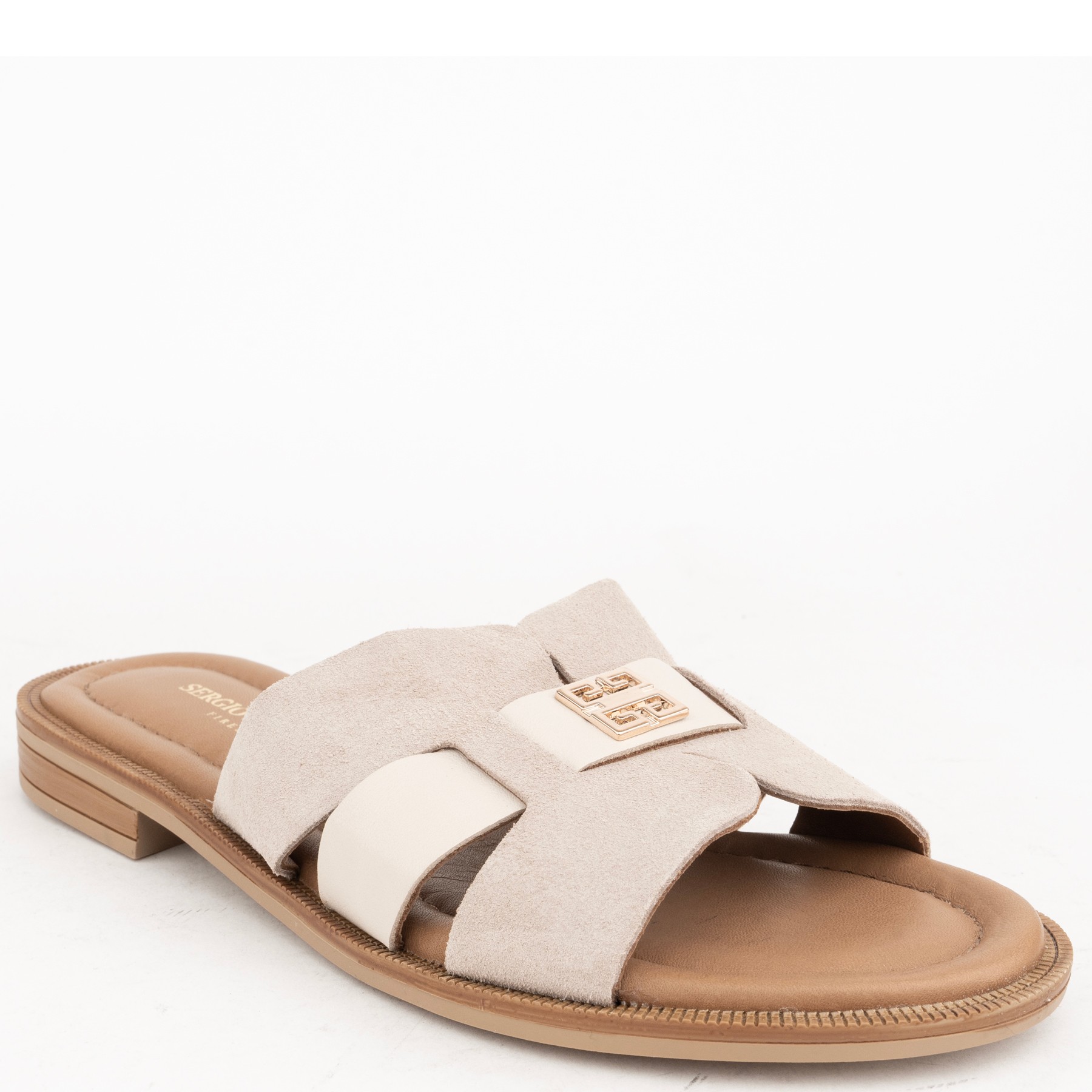 SERGIO MORETTI Šlepetės moterims, Smėlio, Slippers 1