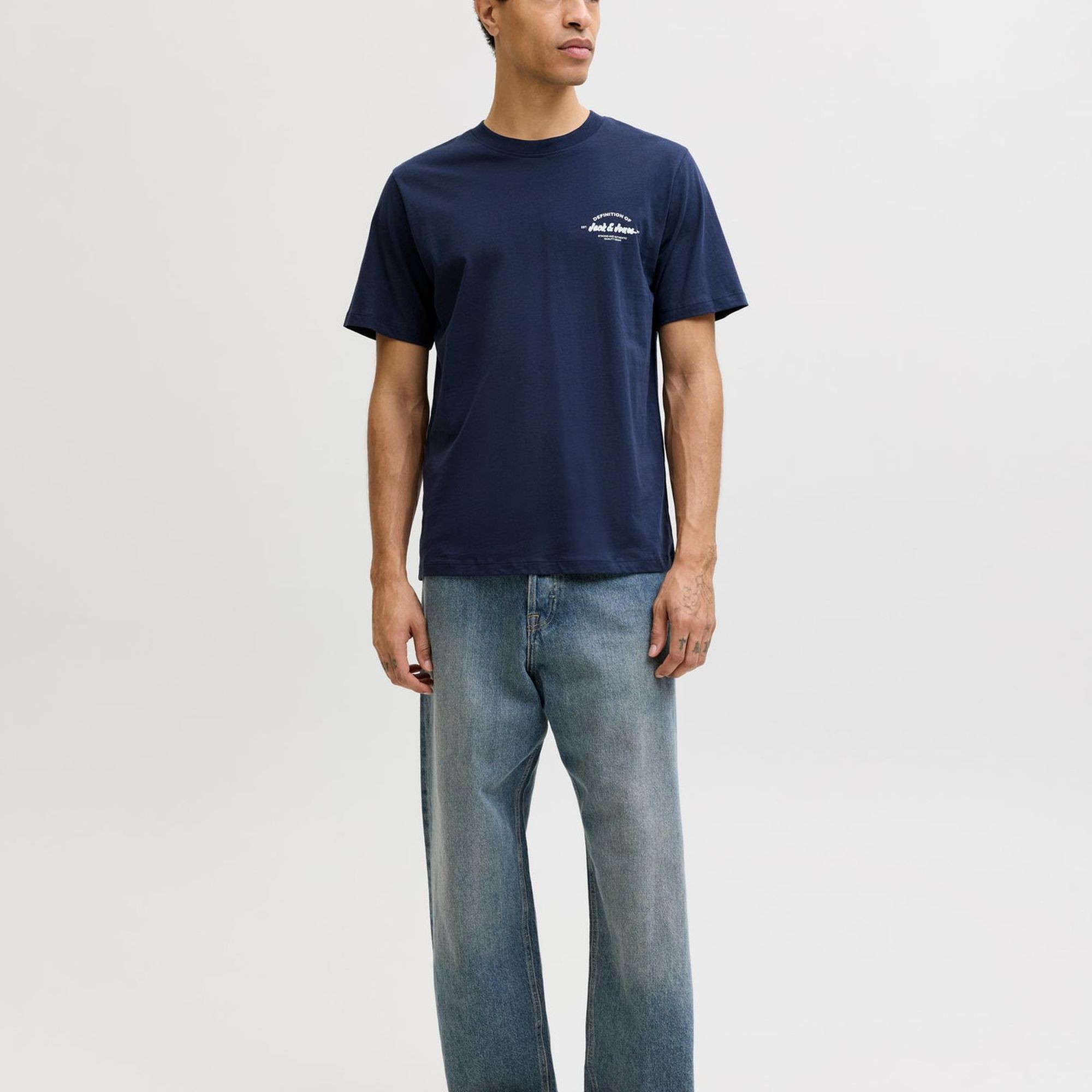 JACK & JONES Marškinėliai vyrams, Mėlyna, Brandon 5