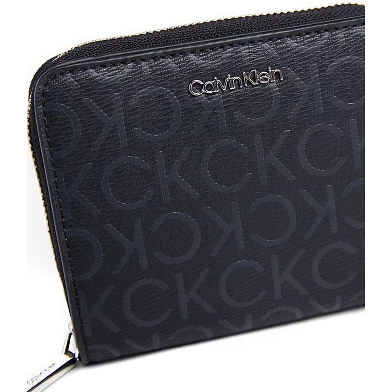 CALVIN KLEIN Piniginė moterims, Juoda, Must z/a wallet 4