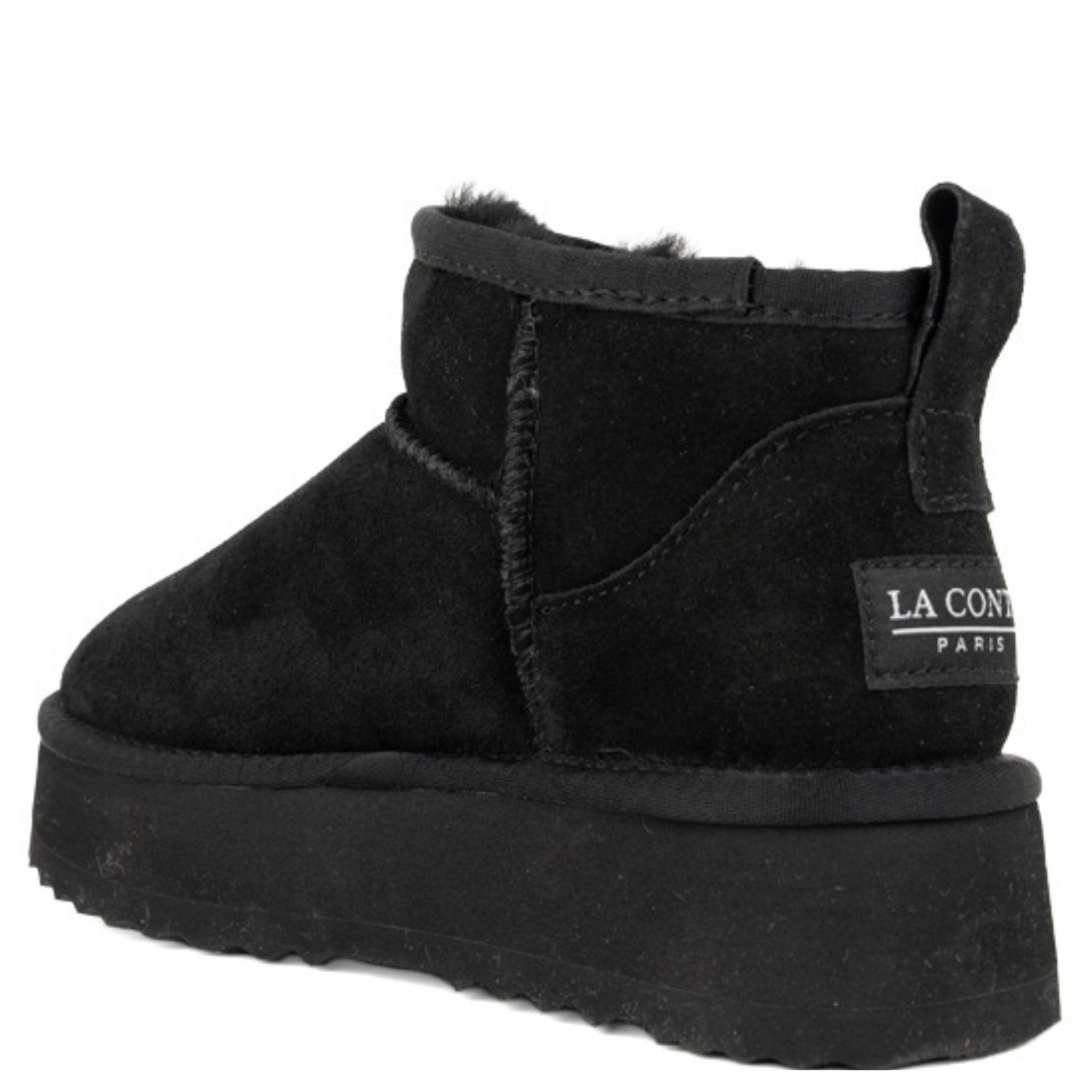 LA CONTE Pašiltinti aulinukai moterims, Juoda, warm boots 3