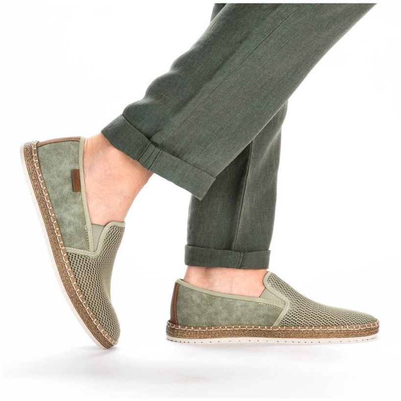 RIEKER Laisvalaikio bateliai vyrams, Žalia, LEISURE 4