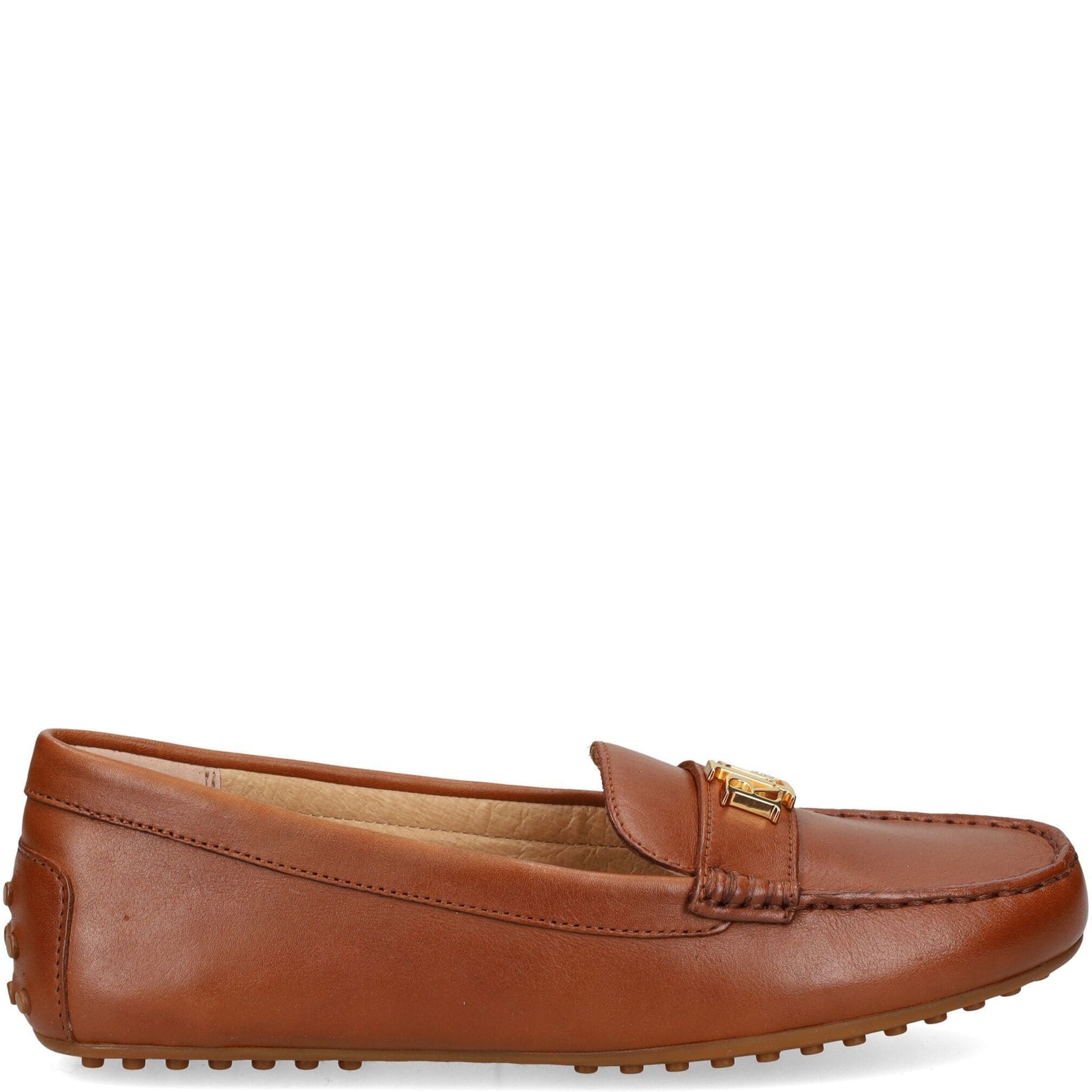 LAUREN RALPH LAUREN Mokasinai moterims, Ruda, Flats mocasins 2