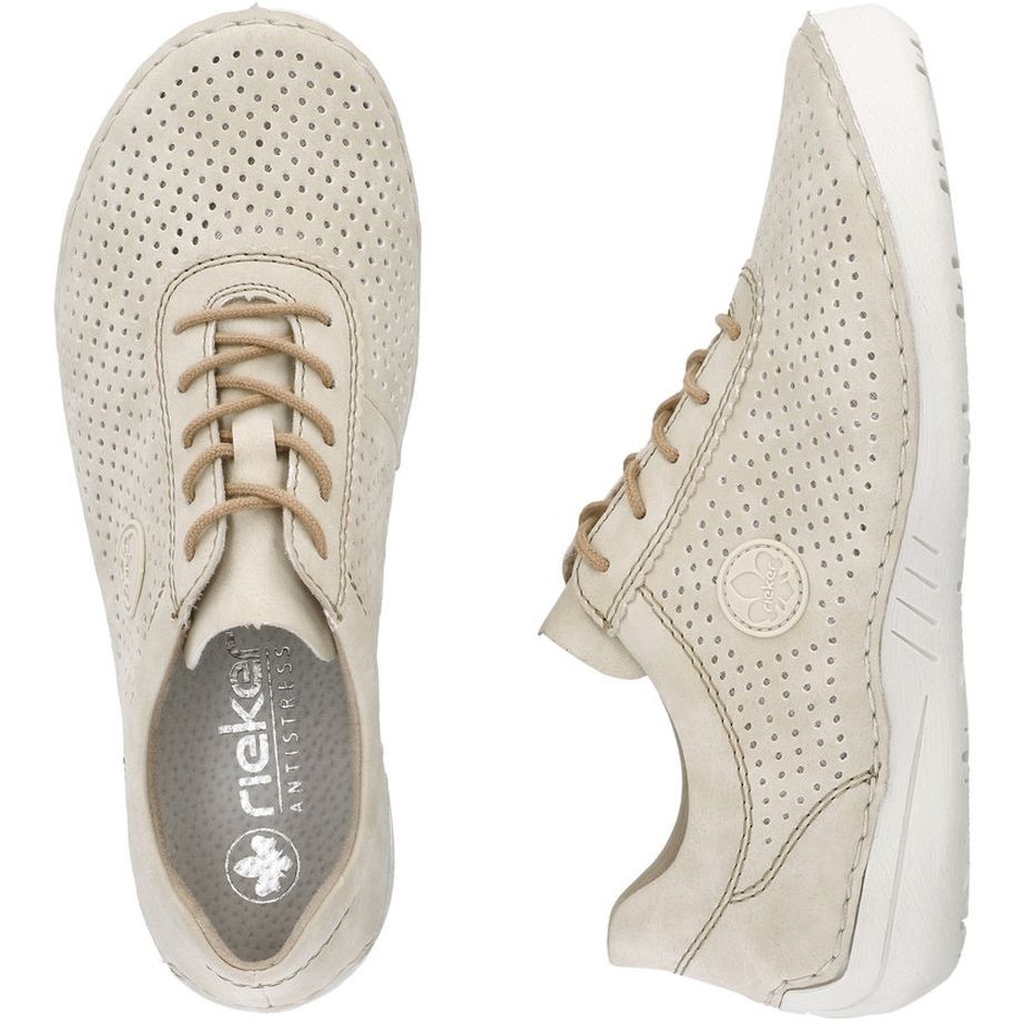 RIEKER Laisvalaikio bateliai moterims, Smėlio, LEISURE 11