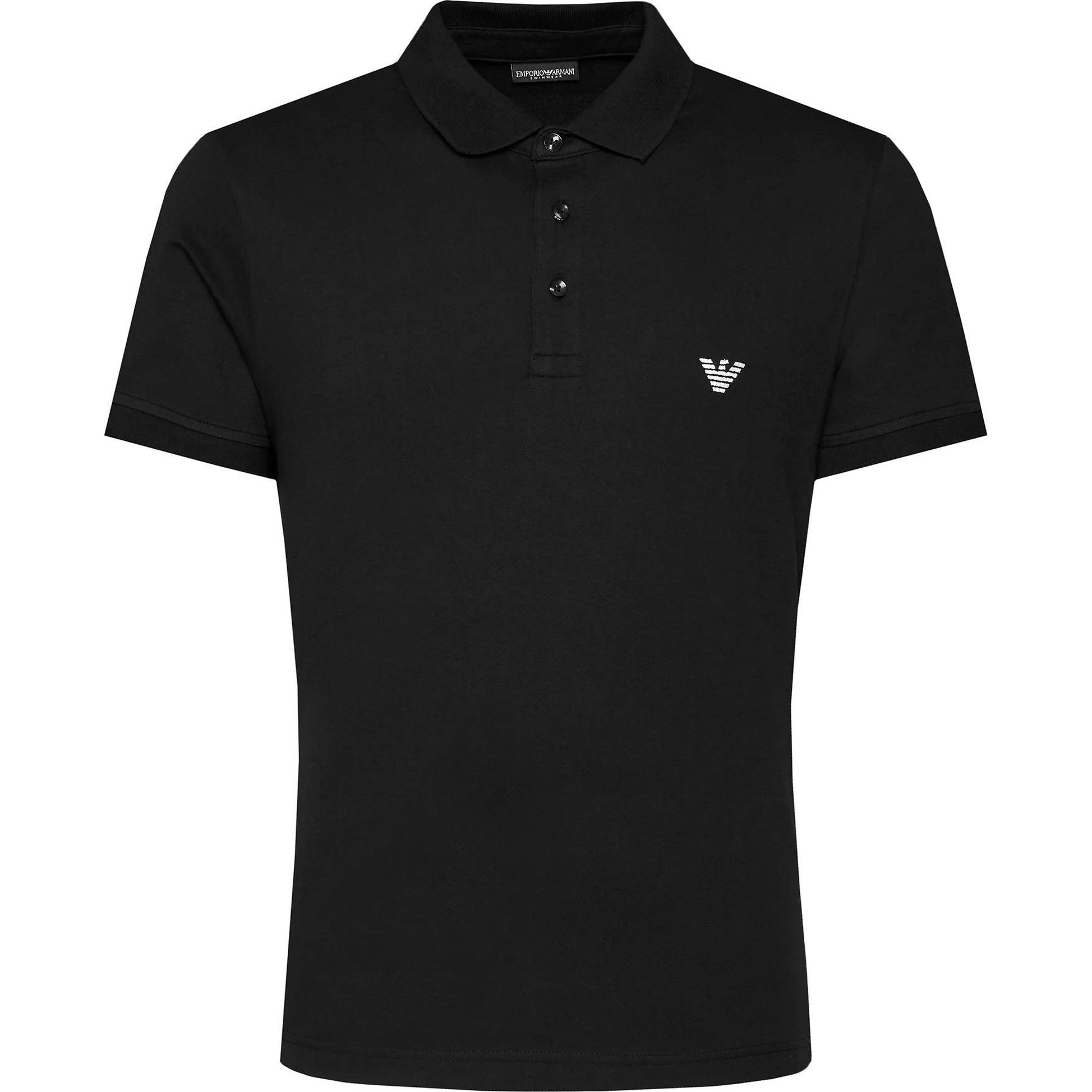 EMPORIO ARMANI Polo marškiniai trumpos rank. vyrams, Juoda, Polo short sleeve