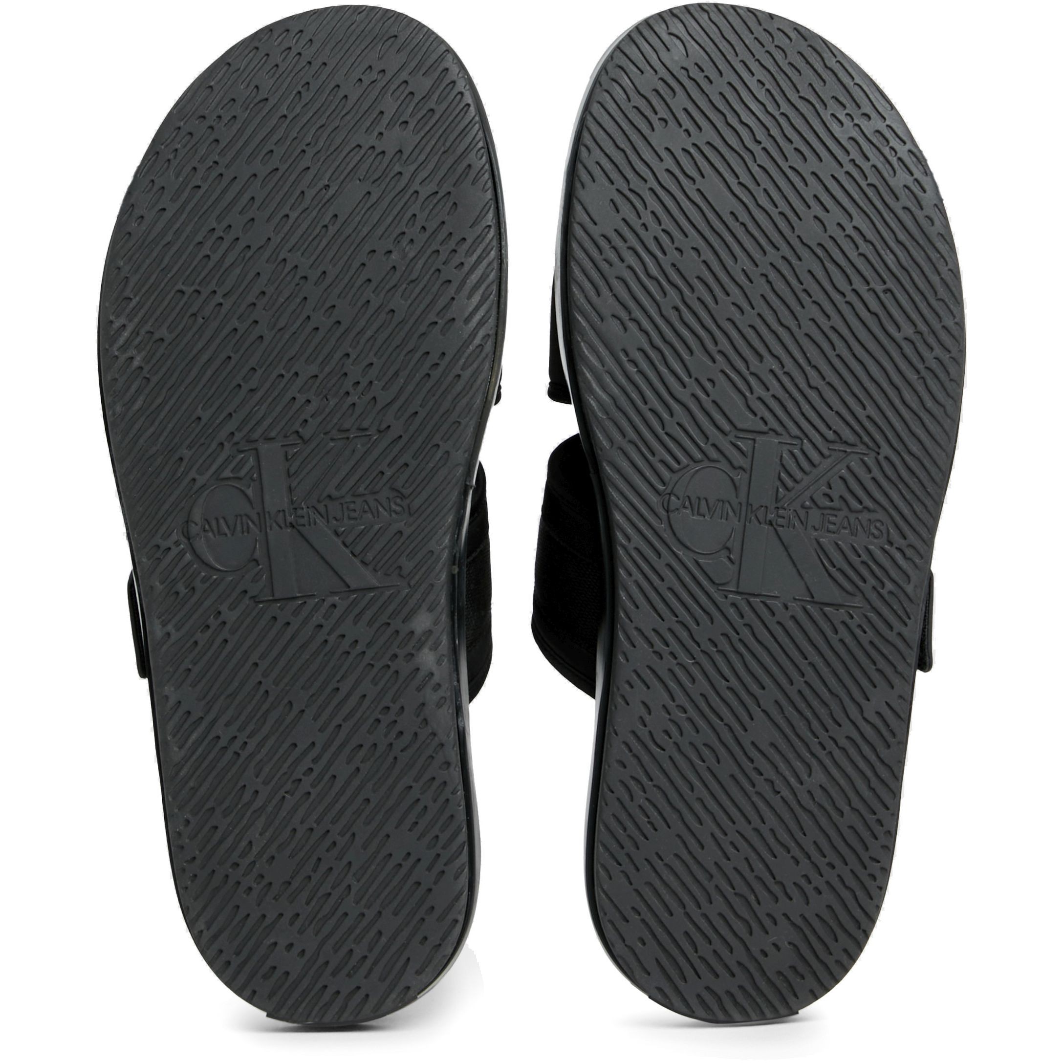 CALVIN KLEIN JEANS Šlepetės vyrams, Juoda, Double bar sandal 5