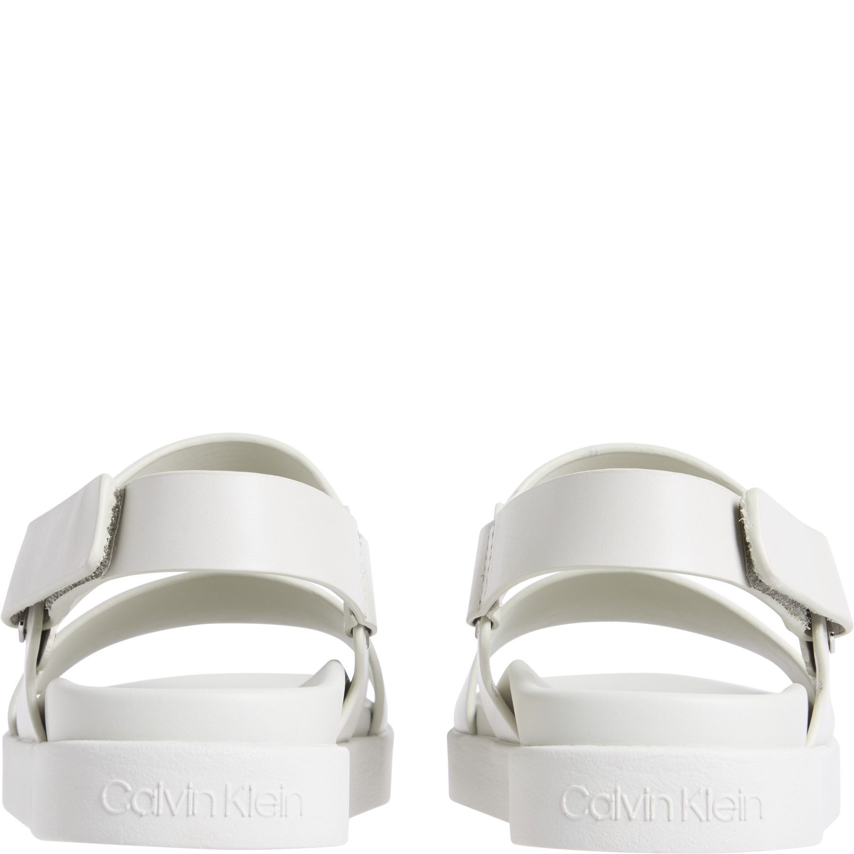 CALVIN KLEIN Basutės moterims, Smėlio, Flat sandal eyel 4