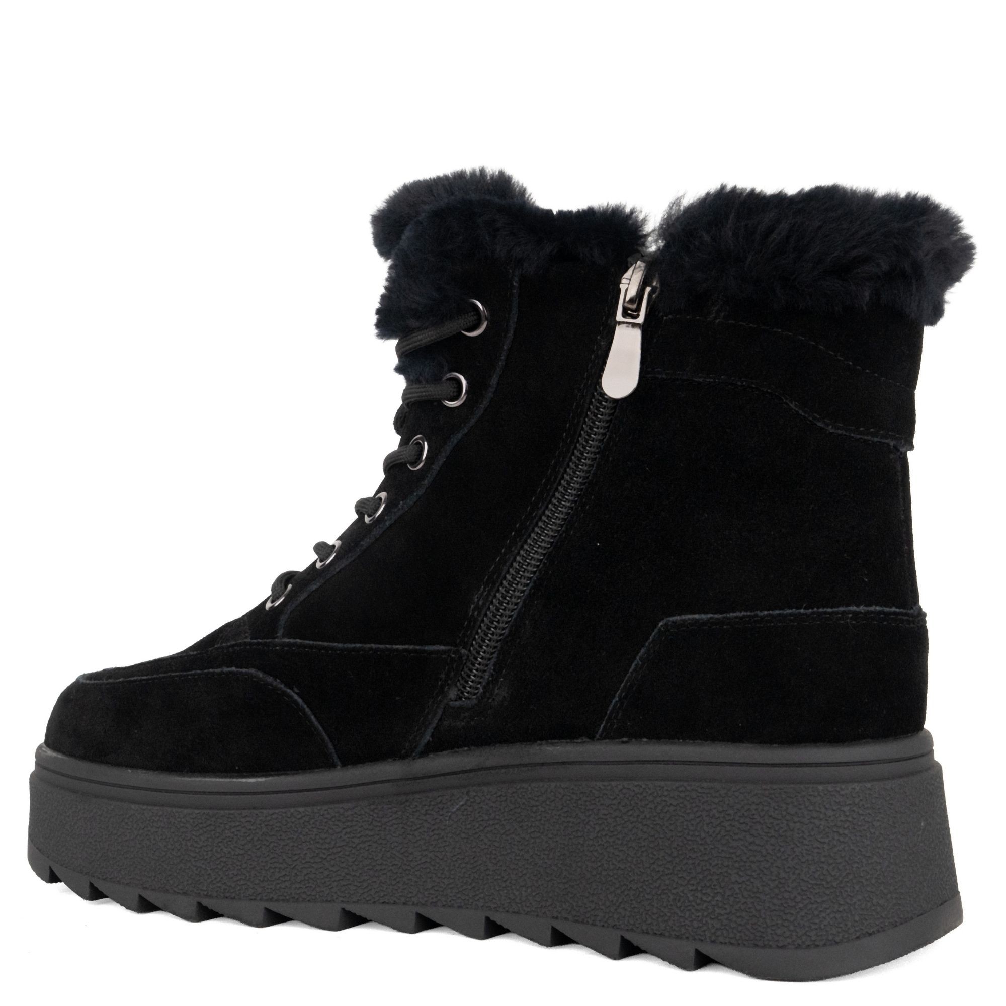 LA CONTE Pašiltinti aulinukai moterims, Juoda, Wm booties, lac6590-25224-woblk 3