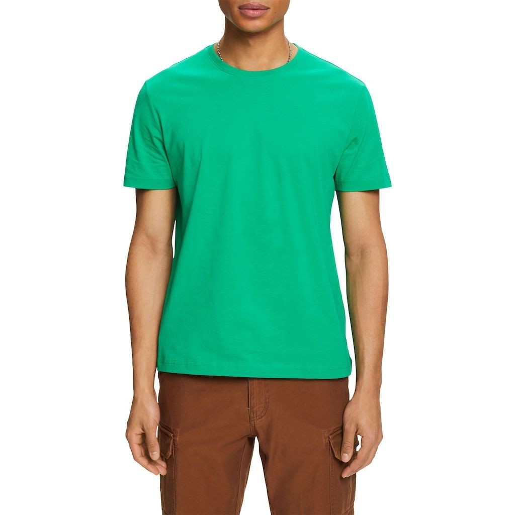 ESPRIT Marškinėliai vyrams, Žalia, Ocs reg cn ss t-shirts 2