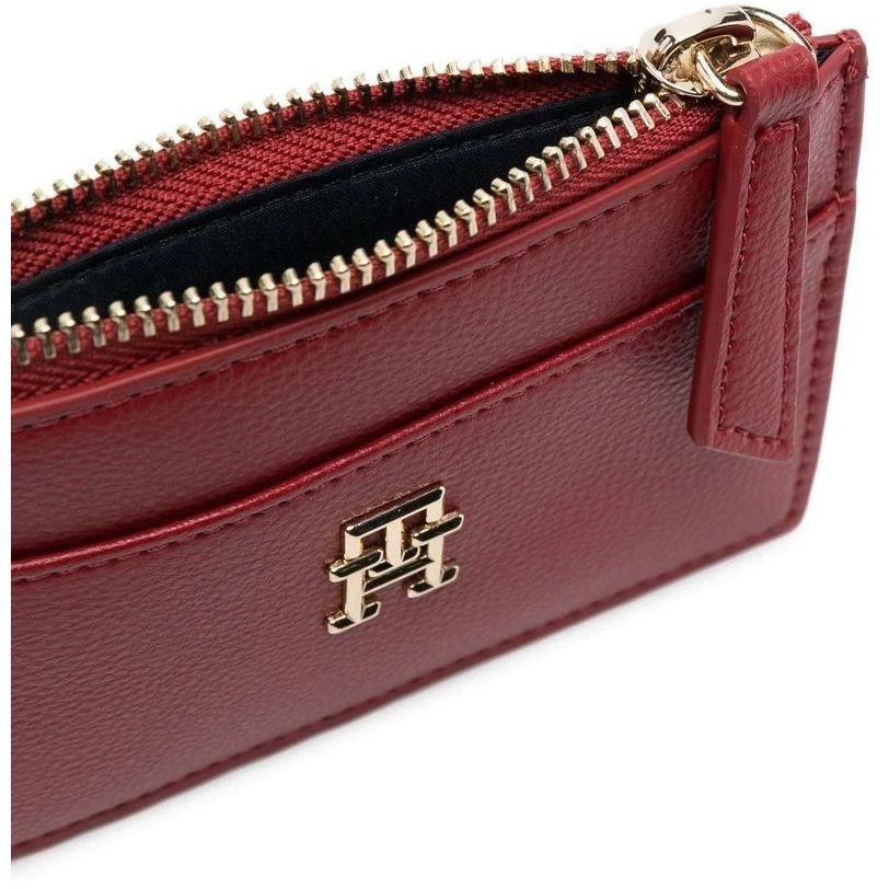 TOMMY HILFIGER Piniginė moterims, Raudona, LIFE LONG CC WITH ZIP 3