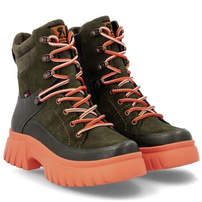 RIEKER EVOLUTION Aulinukai moterims, Žalia, Ladies mid height boots 1