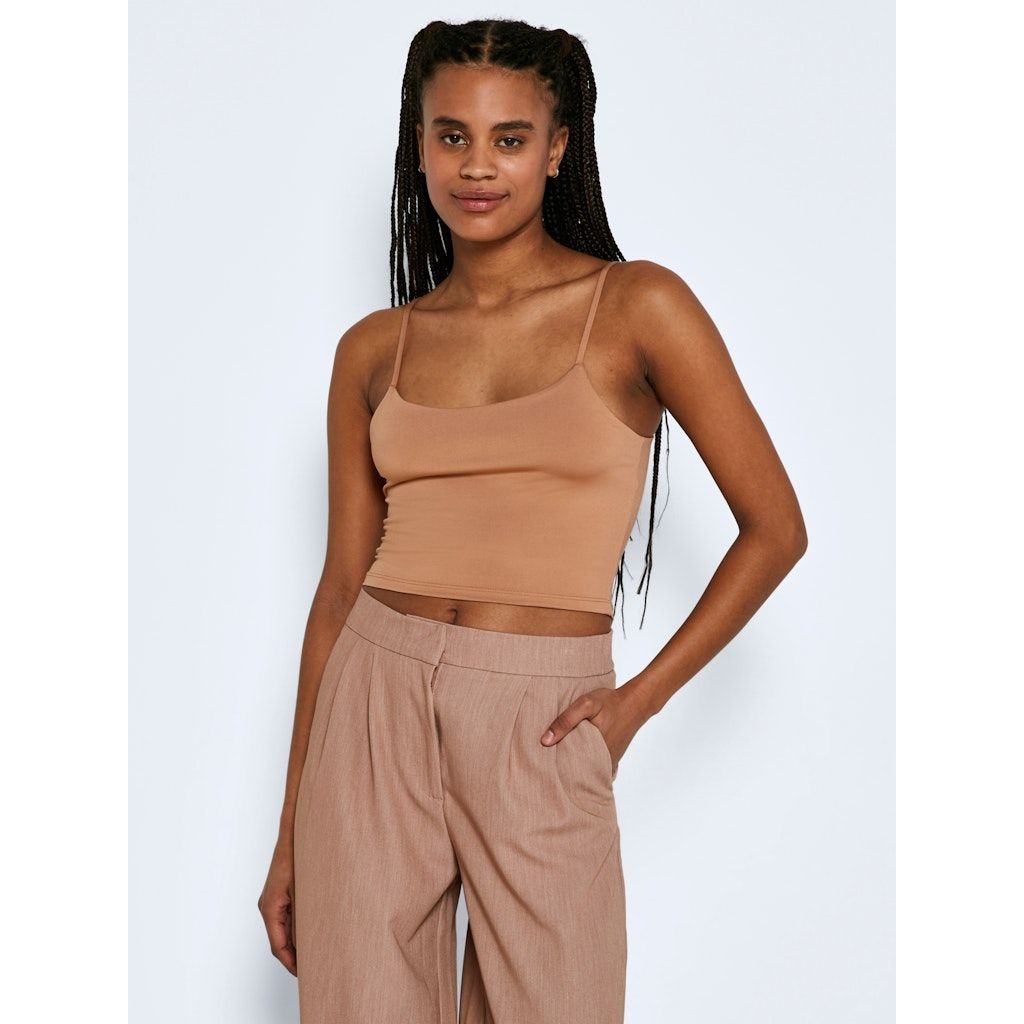 NOISY MAY Palaidinės moterims, Smėlio, NMTERESA CROPPED S/L 2