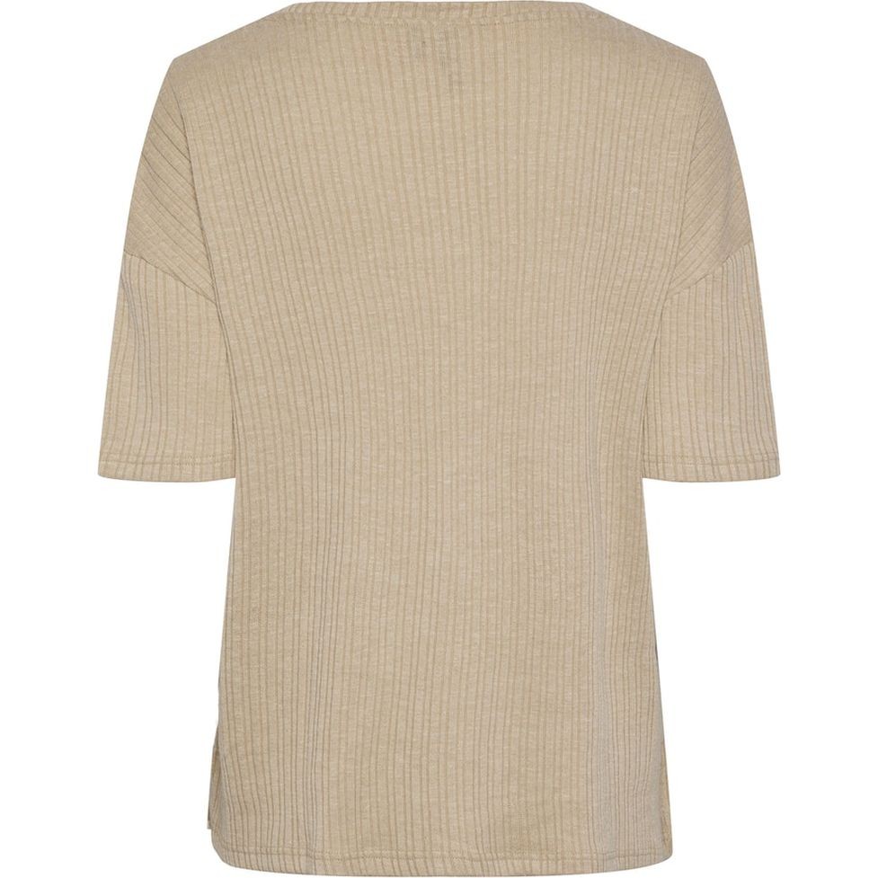 PIECES Marškinėliai moterims, Smėlio, Pclena t-shirts 2