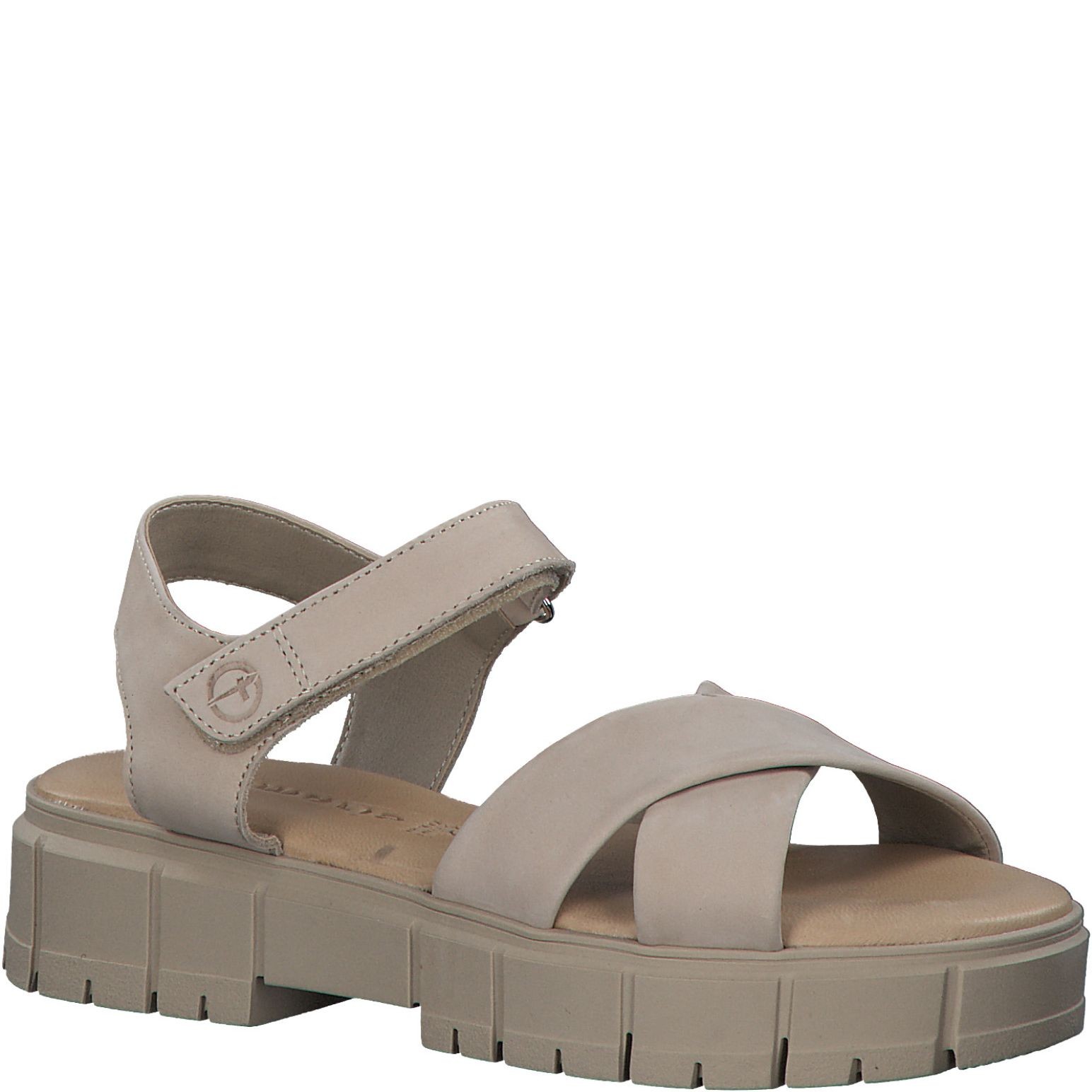 TAMARIS Basutės moterims, Smėlio, SANDALS 1