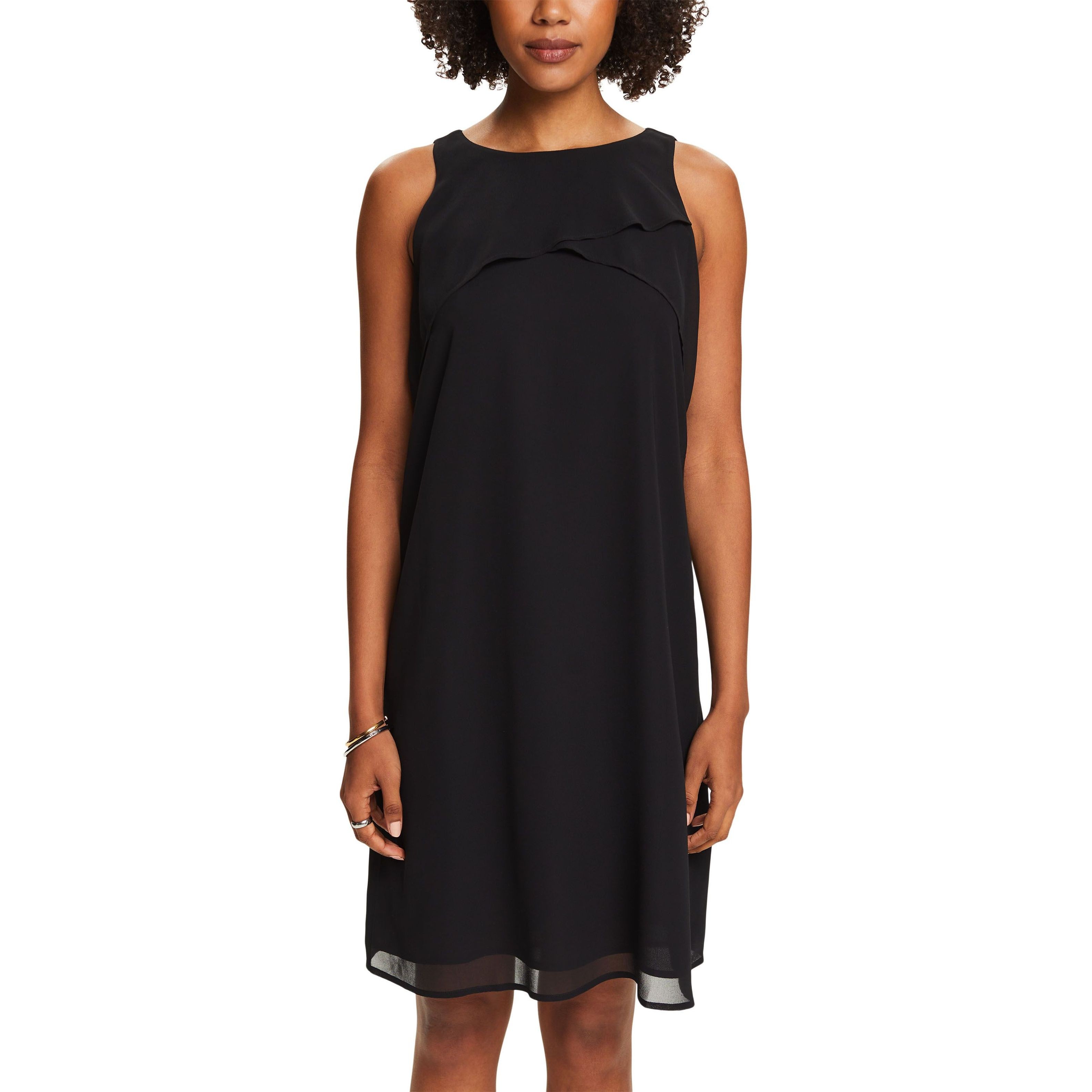 ESPRIT Midi suknelė moterims, Juoda, sus*crep chiffo Midi dress 2